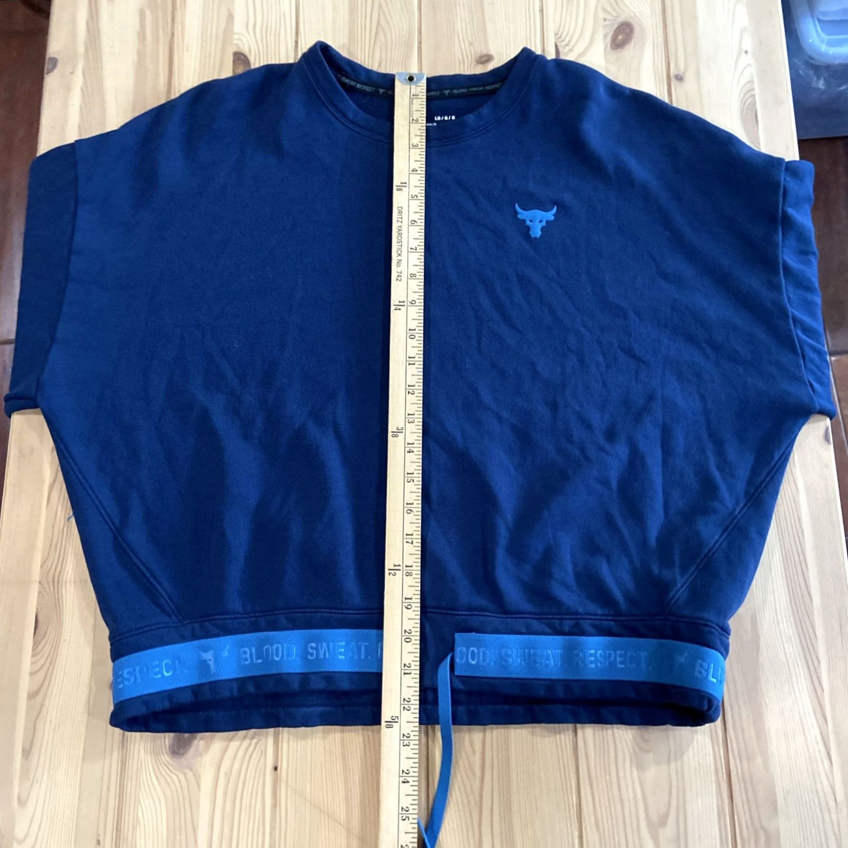 Under Armour Under Armour Sweater Women's L Long Sleeve Pullover Blue Crew Neck Logo Embroidered Casual Fall Winter Sports Shirt Size L / US 10 / IT 46 - 5 Thumbnail