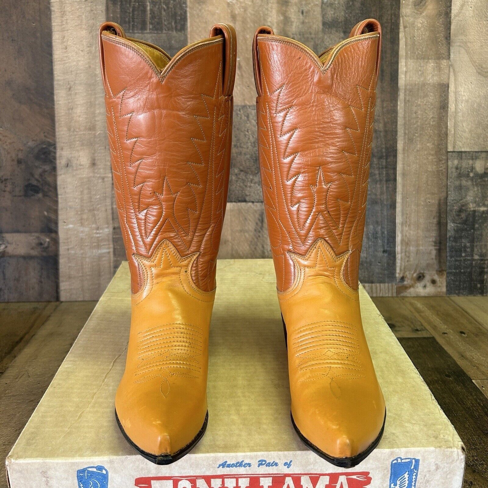 Tony Lama Tony Lama Vintage Gold Label Cowboy Boots Womens 5.5 A Size US 5.5 / IT 35.5 - 6 Thumbnail