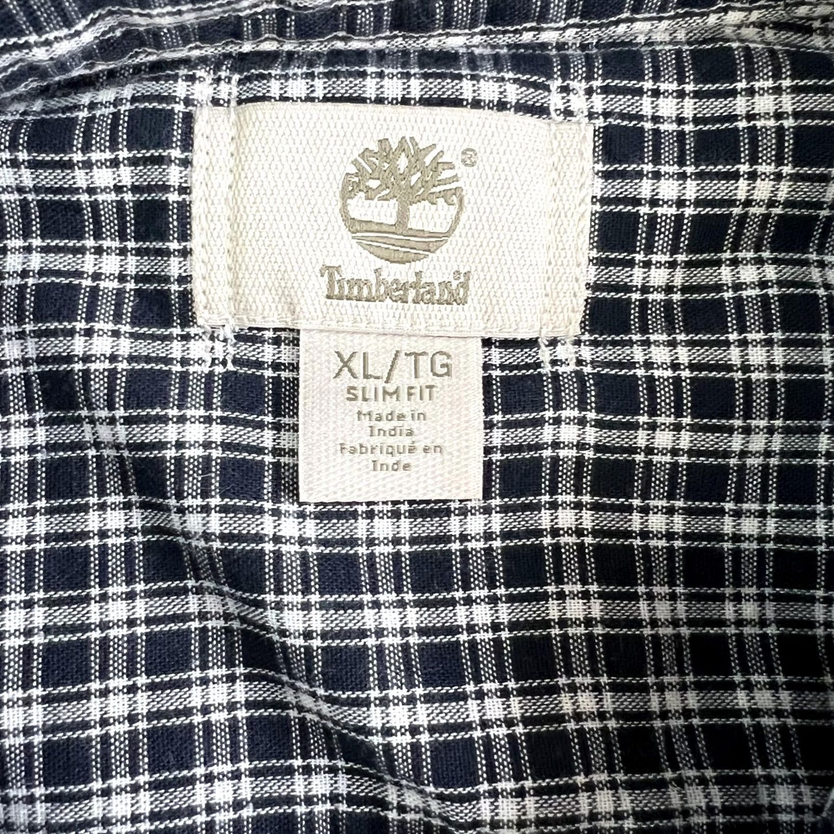 Timberland Timberland Shirt Mens XL Blue Plaid Slim Fit Long Sleeve Button Front Casual Size US XL / EU 56 / 4 - 2 Thumbnail