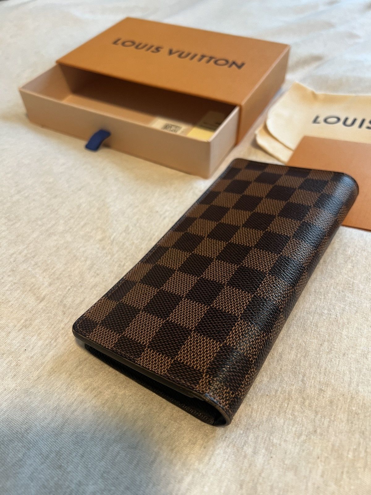 Louis Vuitton Louis Vuitton Brazza Long Wallet - Damier Ebene Size ONE SIZE - 4 Thumbnail