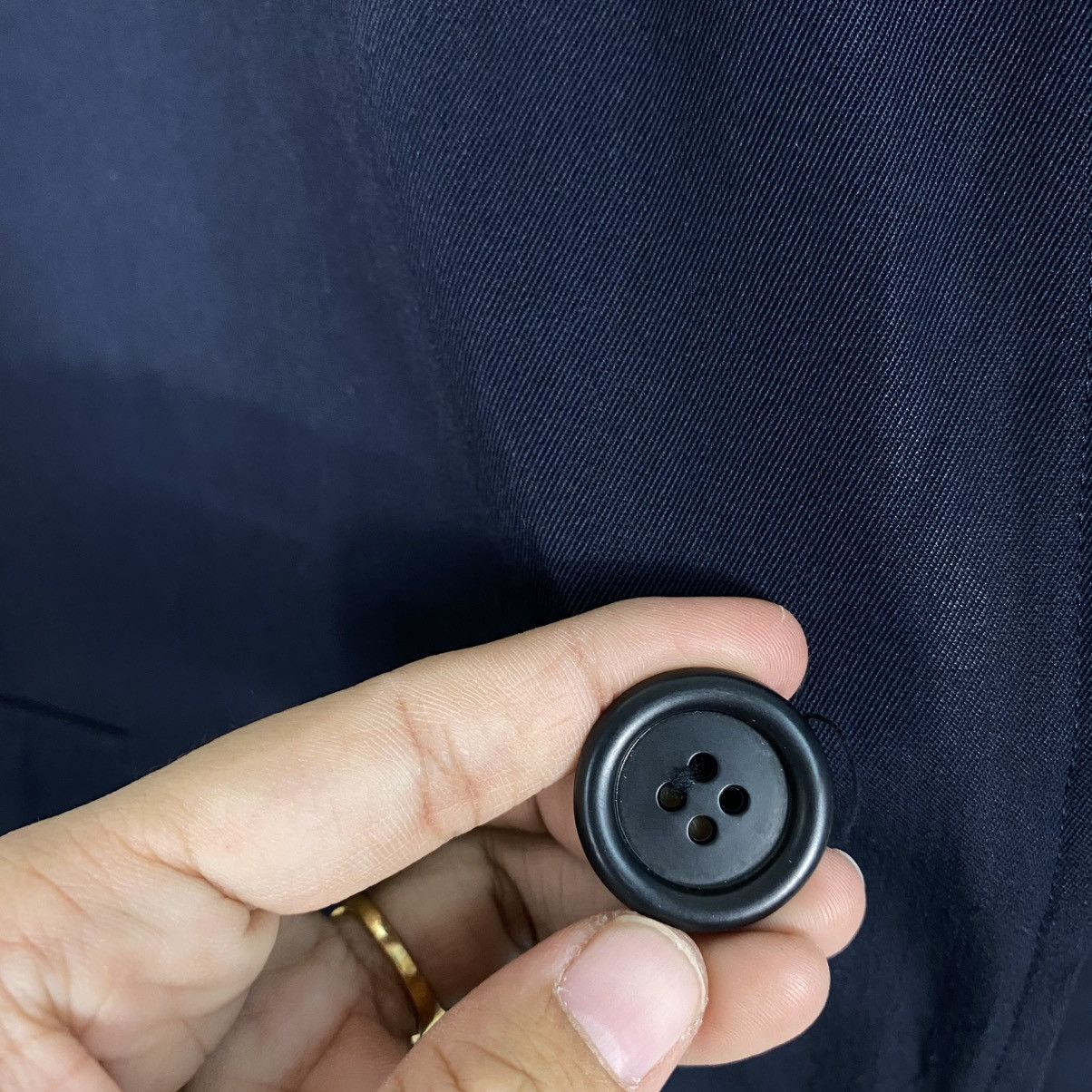 Yohji Yamamoto 🔥VINTAGE LONG JACKET FLY BUTTON LQ Y’S FOR MEN Size US M / EU 48-50 / 2 - 18 Thumbnail