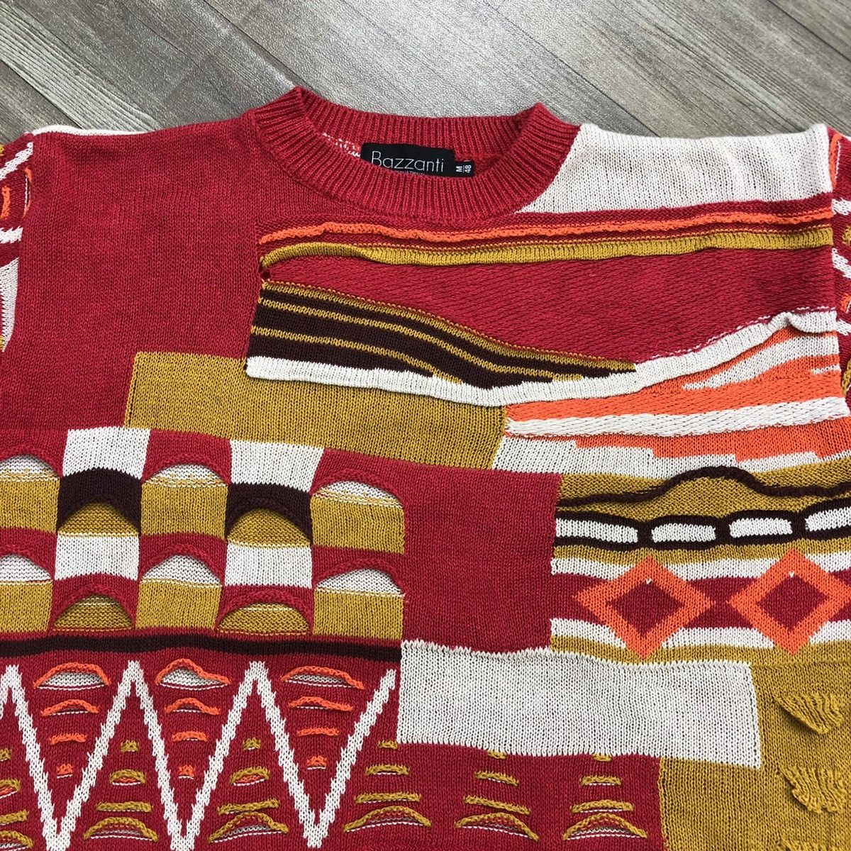 Coogi 1990s Vintage Bazzanti Coogi 3D Cable Luxury Knitwear Top Size US M / EU 48-50 / 2 - 3 Thumbnail