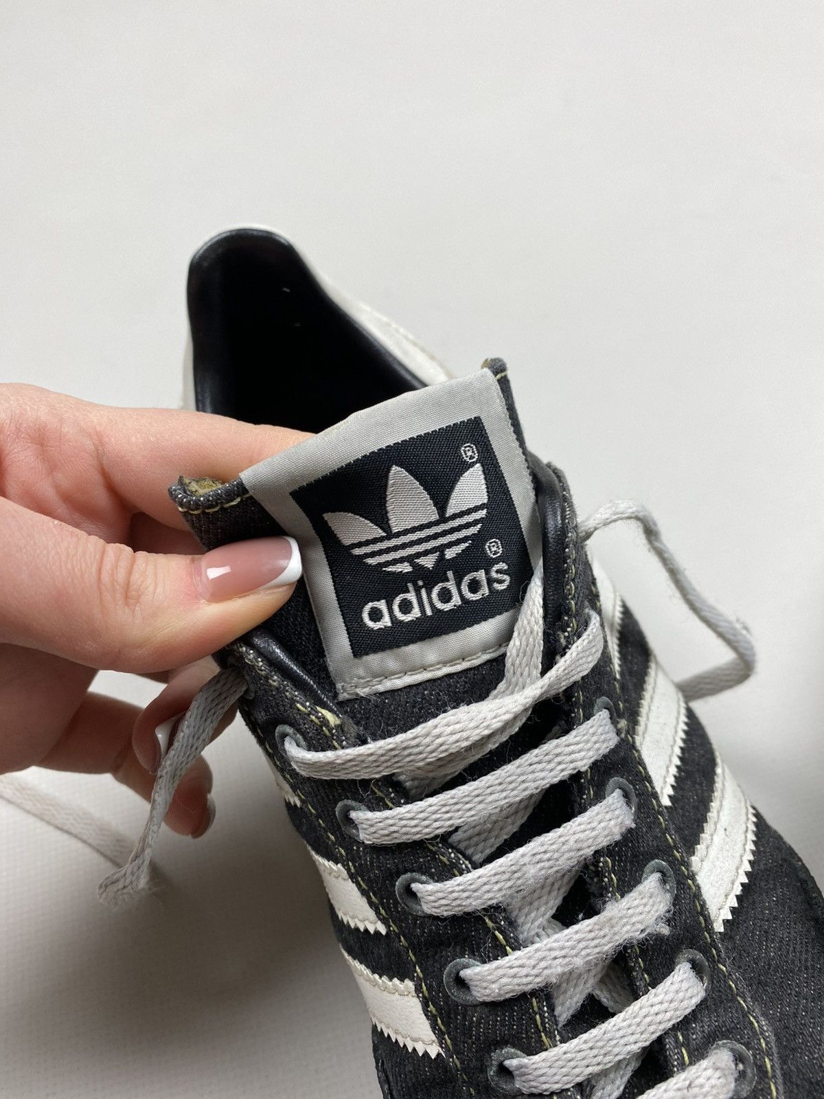 Adidas × Vintage Adidas Vintage Y2K Denim Low Top Sneakers Shoes Size US 5.5 Size US 5.5 / IT 35.5 - 21 Thumbnail