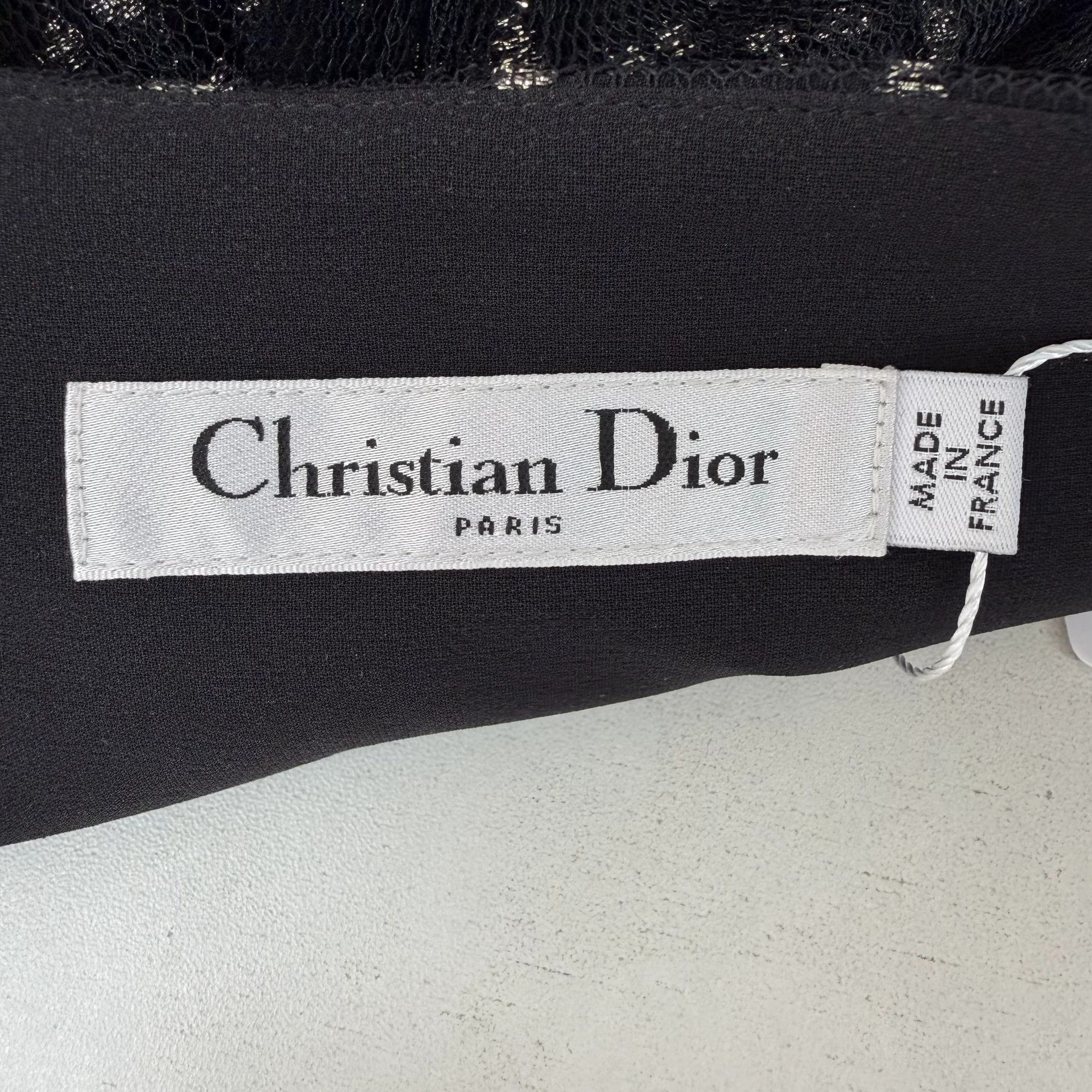 Dior Dior Black Polka Dot Skirt F38 Size 27" / US 4 / IT 40 - 7 Thumbnail