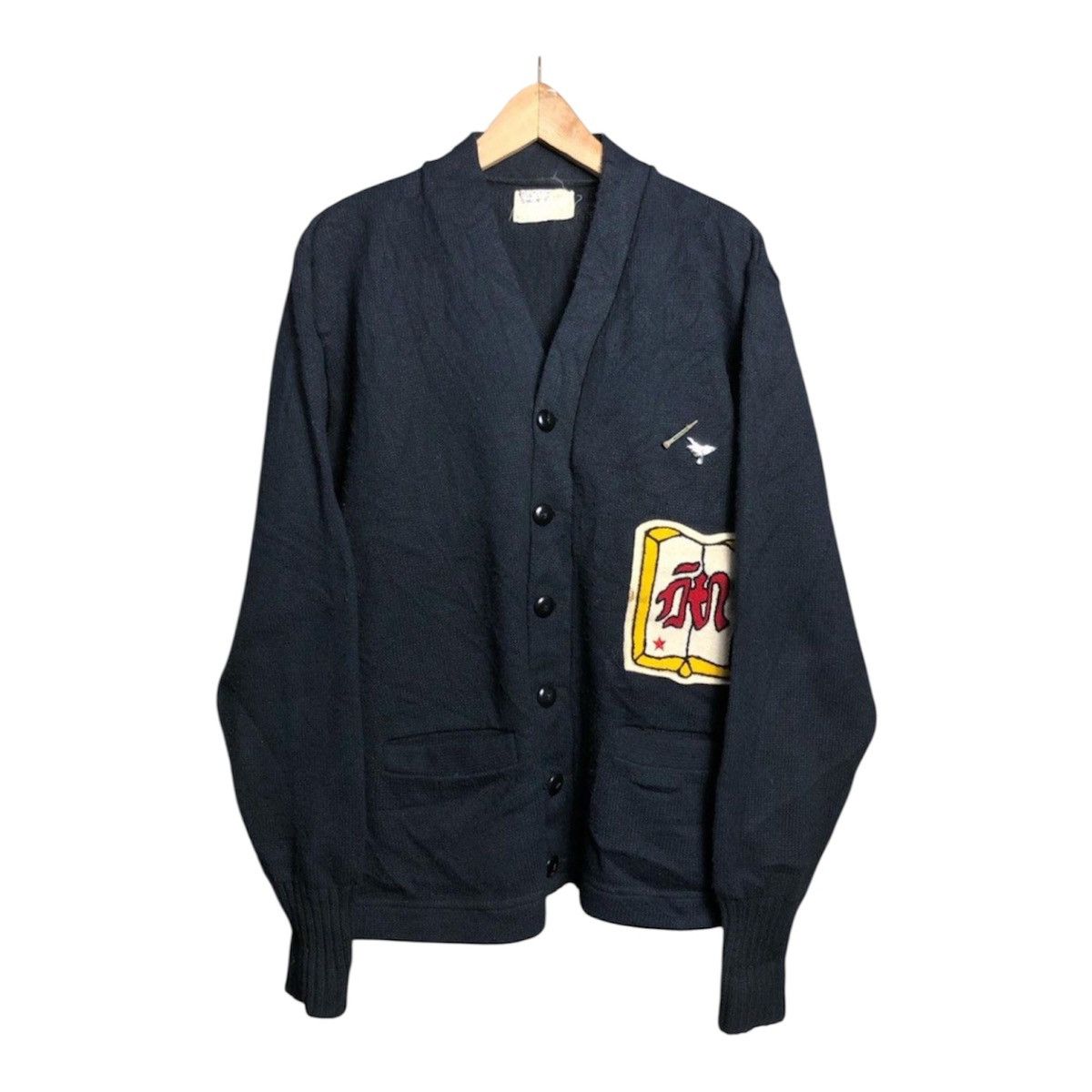 Dehen 1920 Dehen 50s Cardigan Woll – Navy Size US L / EU 52-54 / 3 - 1 Thumbnail