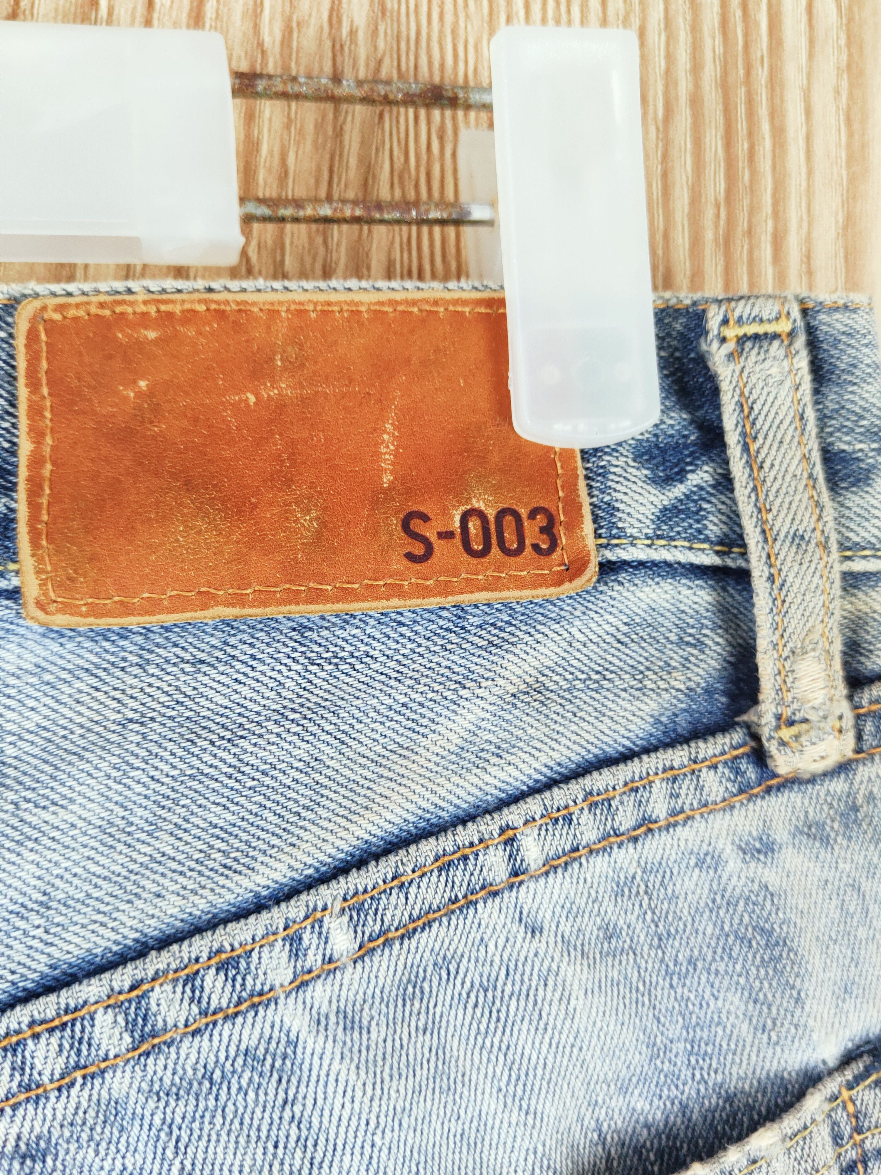 Japanese Brand Uniqlo Blue Faded Distressed Ripped Jeans #S2771 Size US 30 / EU 46 - 10 Thumbnail