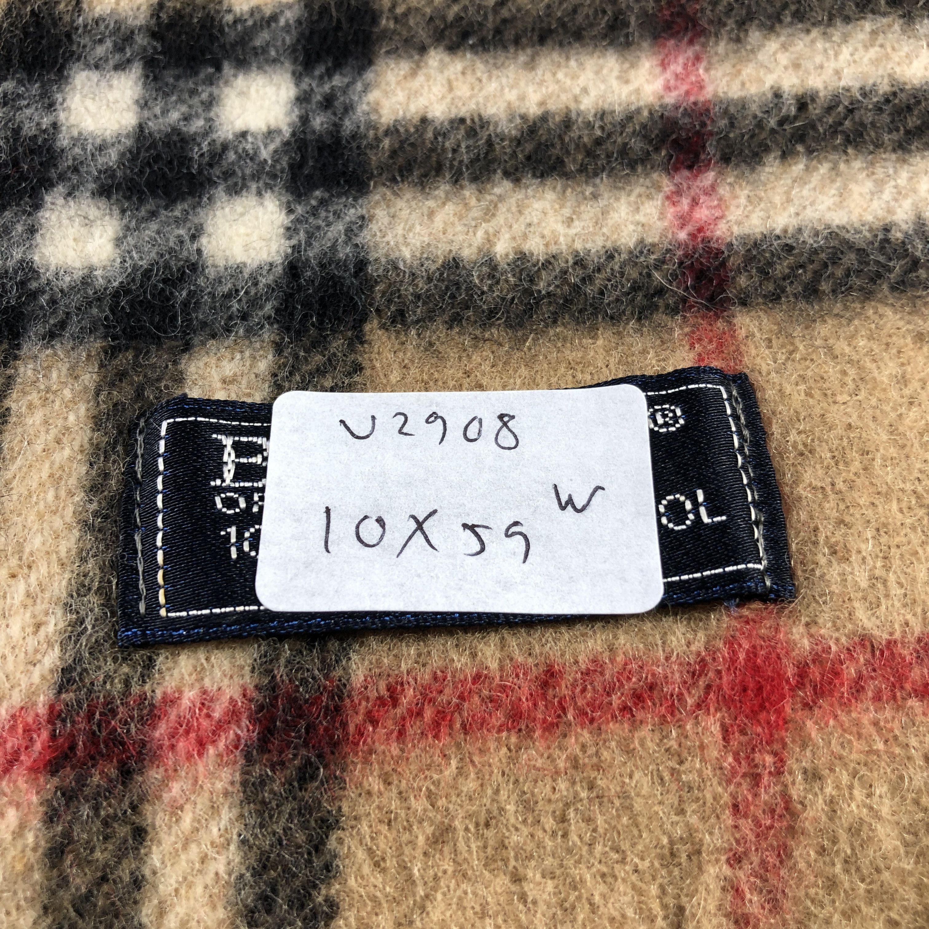 Burberry Burberry Tan Nova Check Wool Scarf Muffler V2908 Size ONE SIZE - 9 Thumbnail