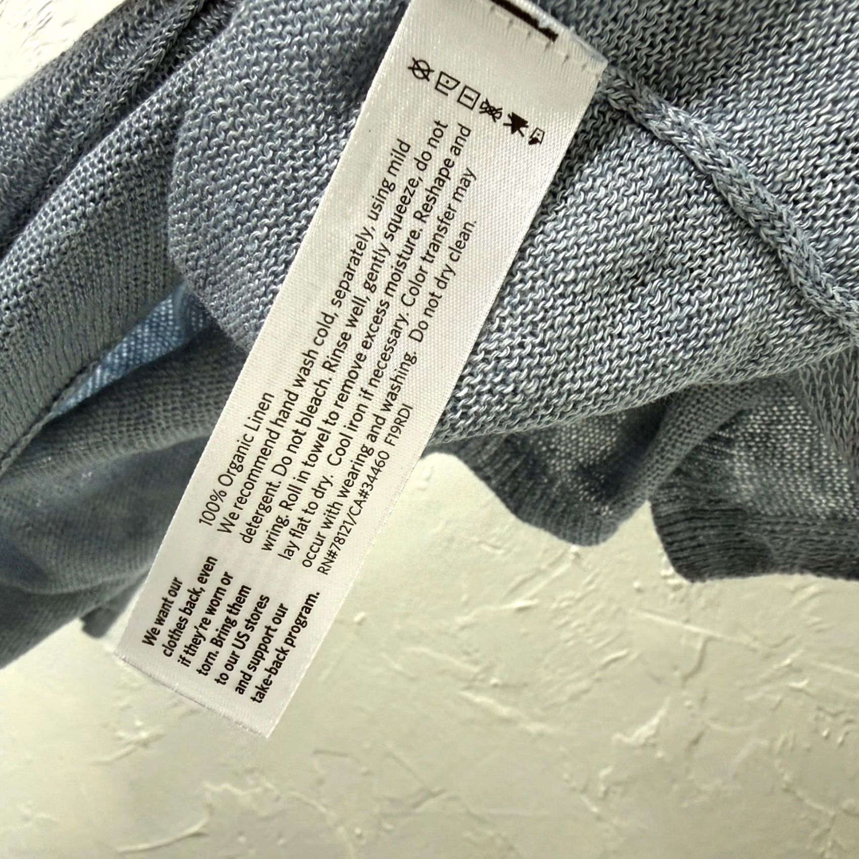 Eileen Fisher Eileen Fisher Cardigan Sweater Women's S Blue Linen Long sleeve open Front Y3-23 Size S / US 4 / IT 40 - 6 Thumbnail