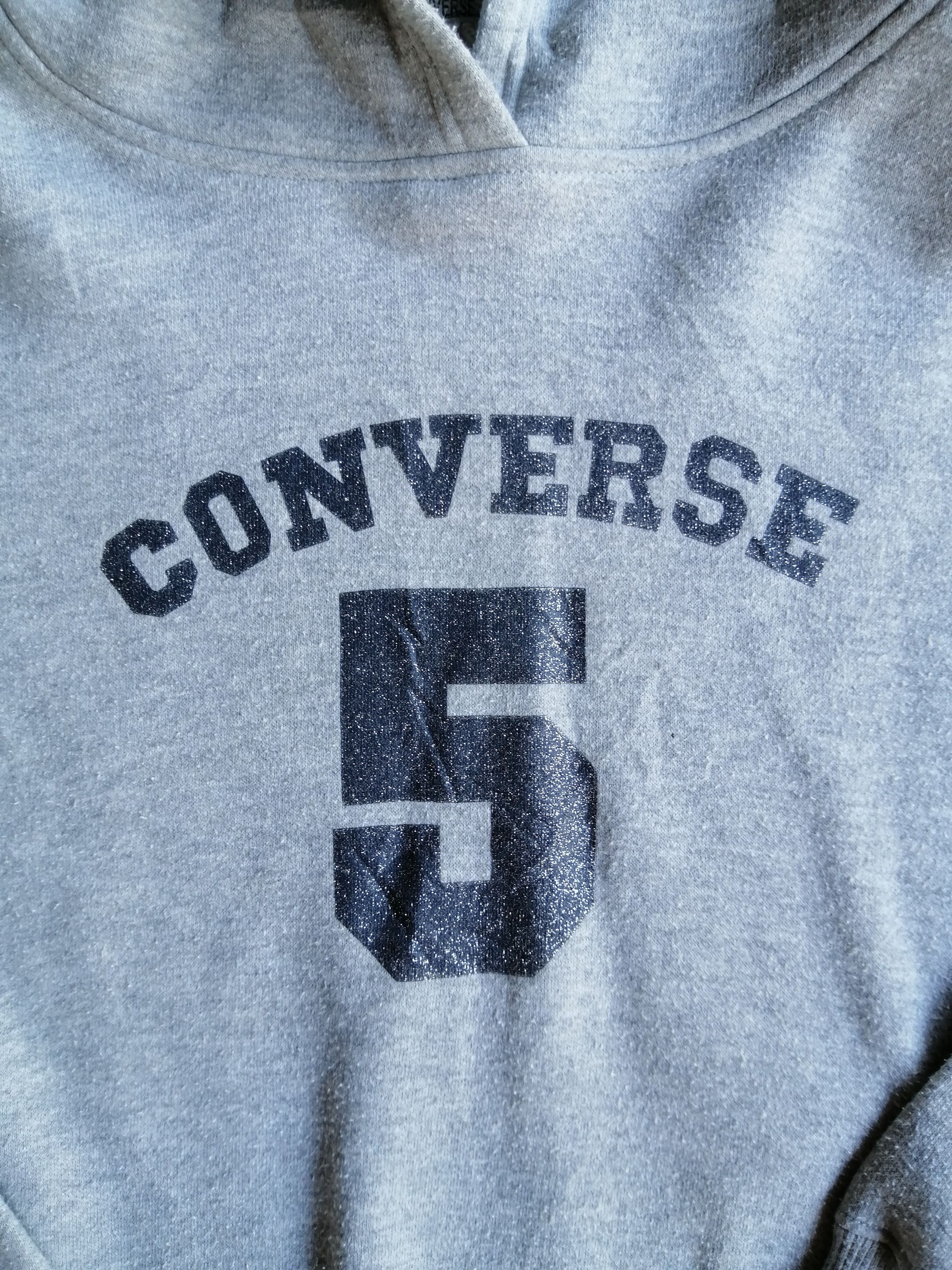Designer Vintage Converse Big Logo Hoodie Sweater Size US L / EU 52-54 / 3 - 2 Thumbnail