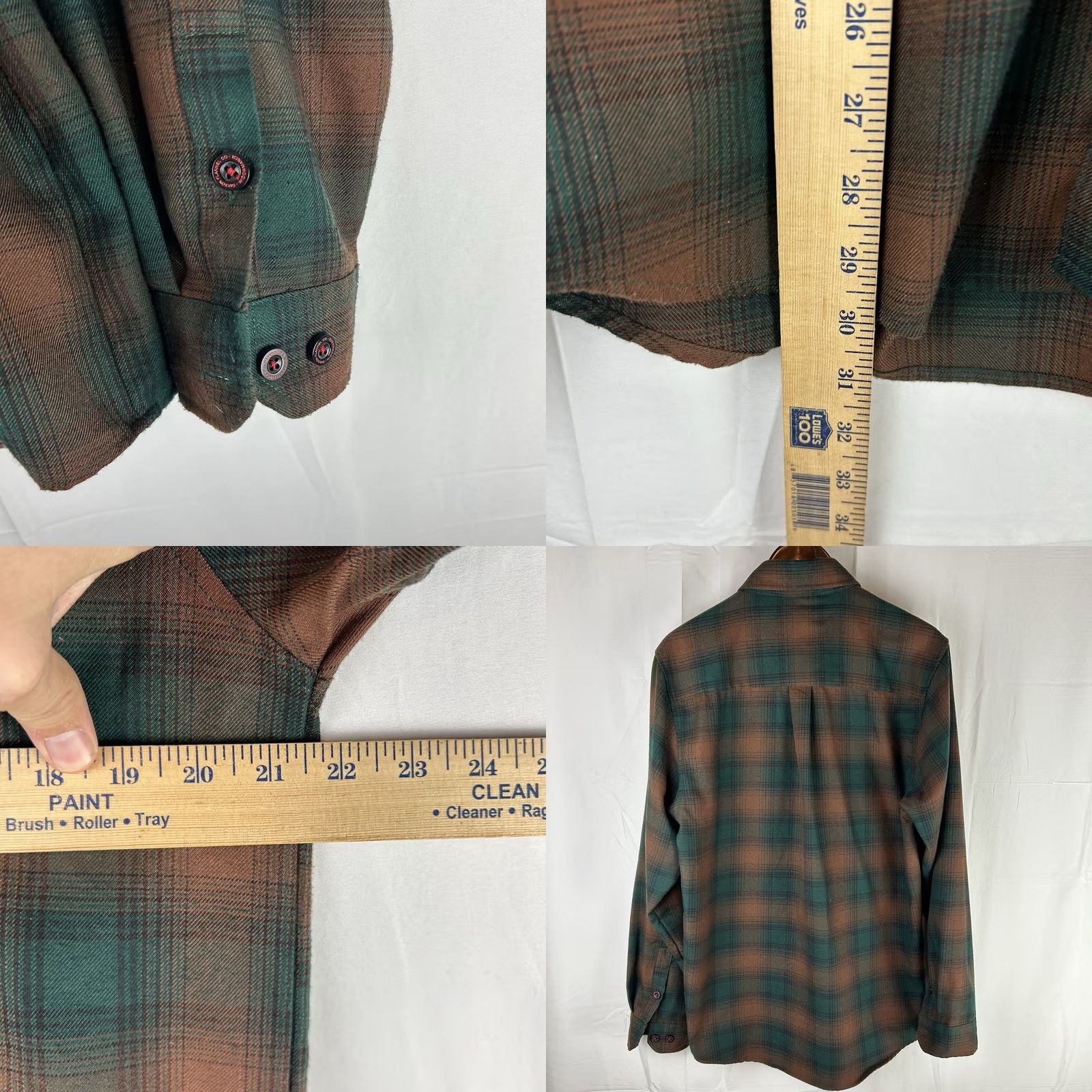 Vintage Dixxon Flannel Shirt Mens Medium The Widowmaker Green Brown Plaid Long Sleeve Size US M / EU 48-50 / 2 - 8 Thumbnail