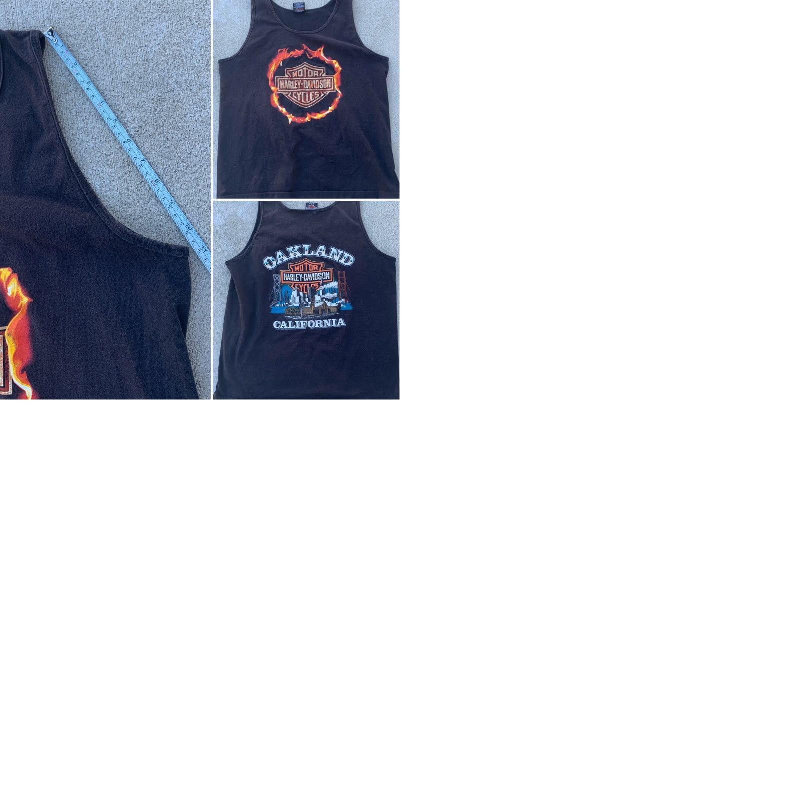 Harley Davidson VINTAGE Harley-Davidson Motorcycles California Graphic Tank Top XL Men T-Shirt Black Cotton Size US XL / EU 56 / 4 - 9 Thumbnail