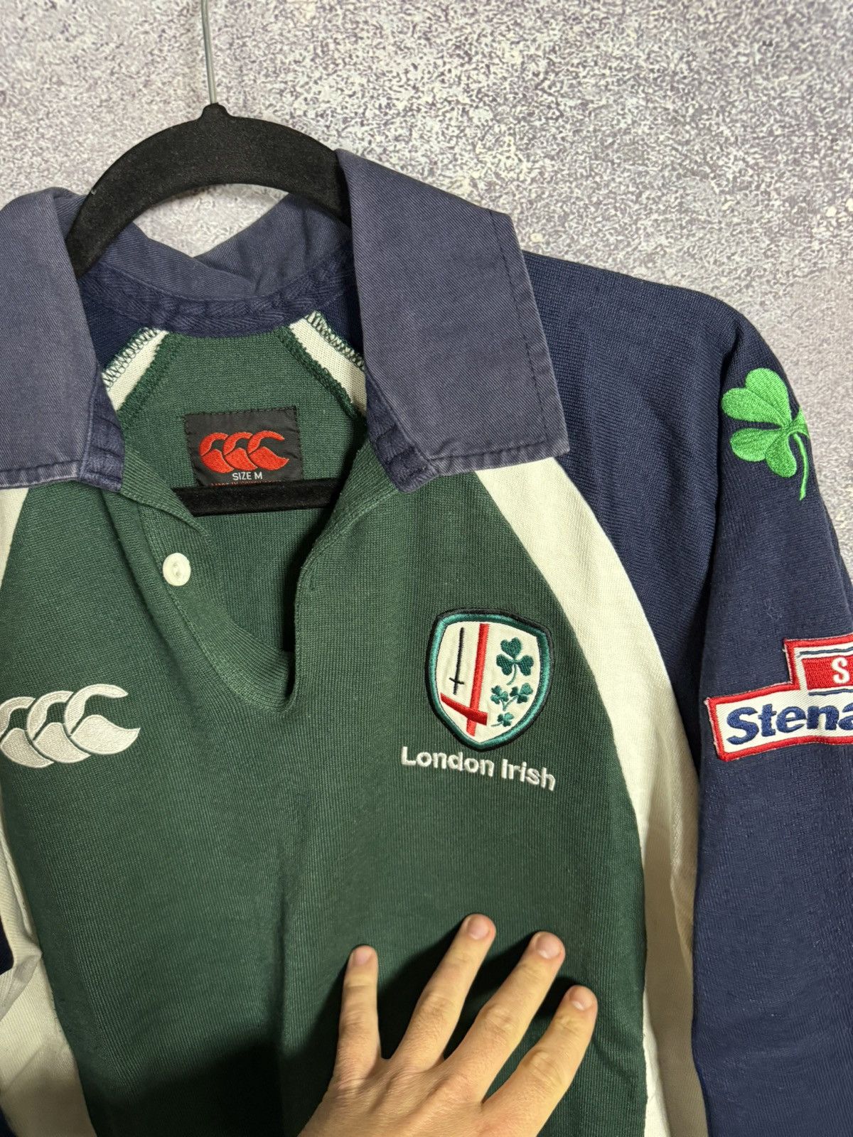 Canterbury of New Zealand × Vintage Vintage 2003 London Irish Union CanterburyRugby Jersey Size US M / EU 48-50 / 2 - 10 Thumbnail