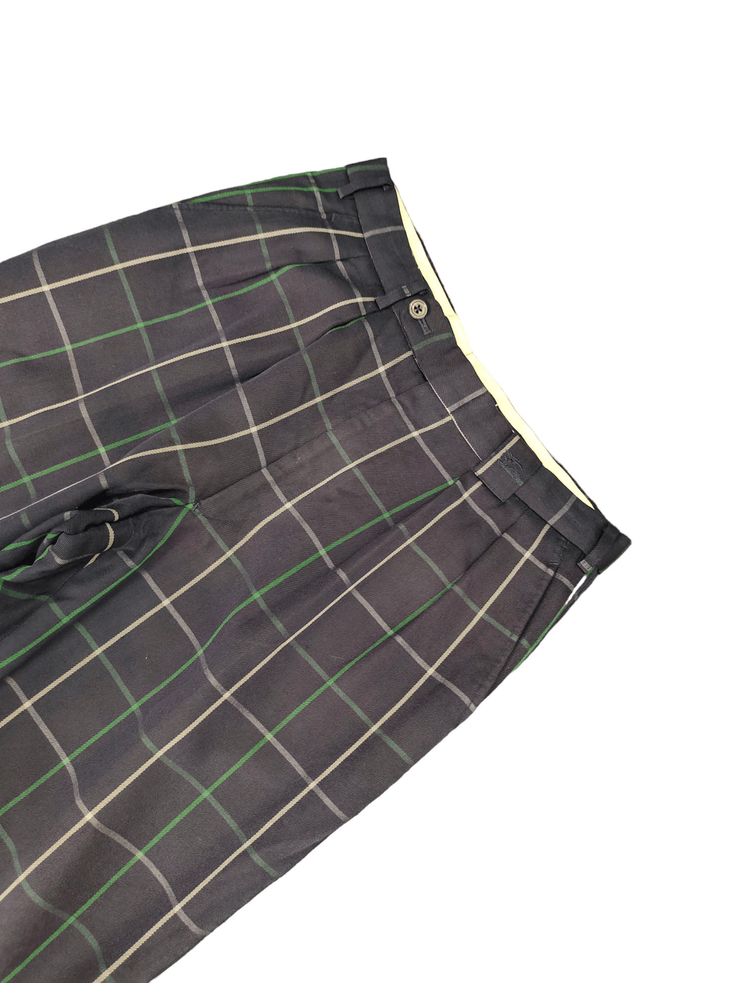 Burberry Vintage 90s Burberrys Checkered Wool Baggy Pants Size US 31 - 4 Thumbnail