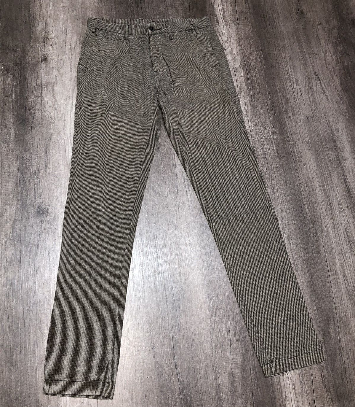 Designer VINTAGE DEVRED BUCKLE BACK SMART CASUAL PANT Size US 32 / EU 48 - 3 Thumbnail