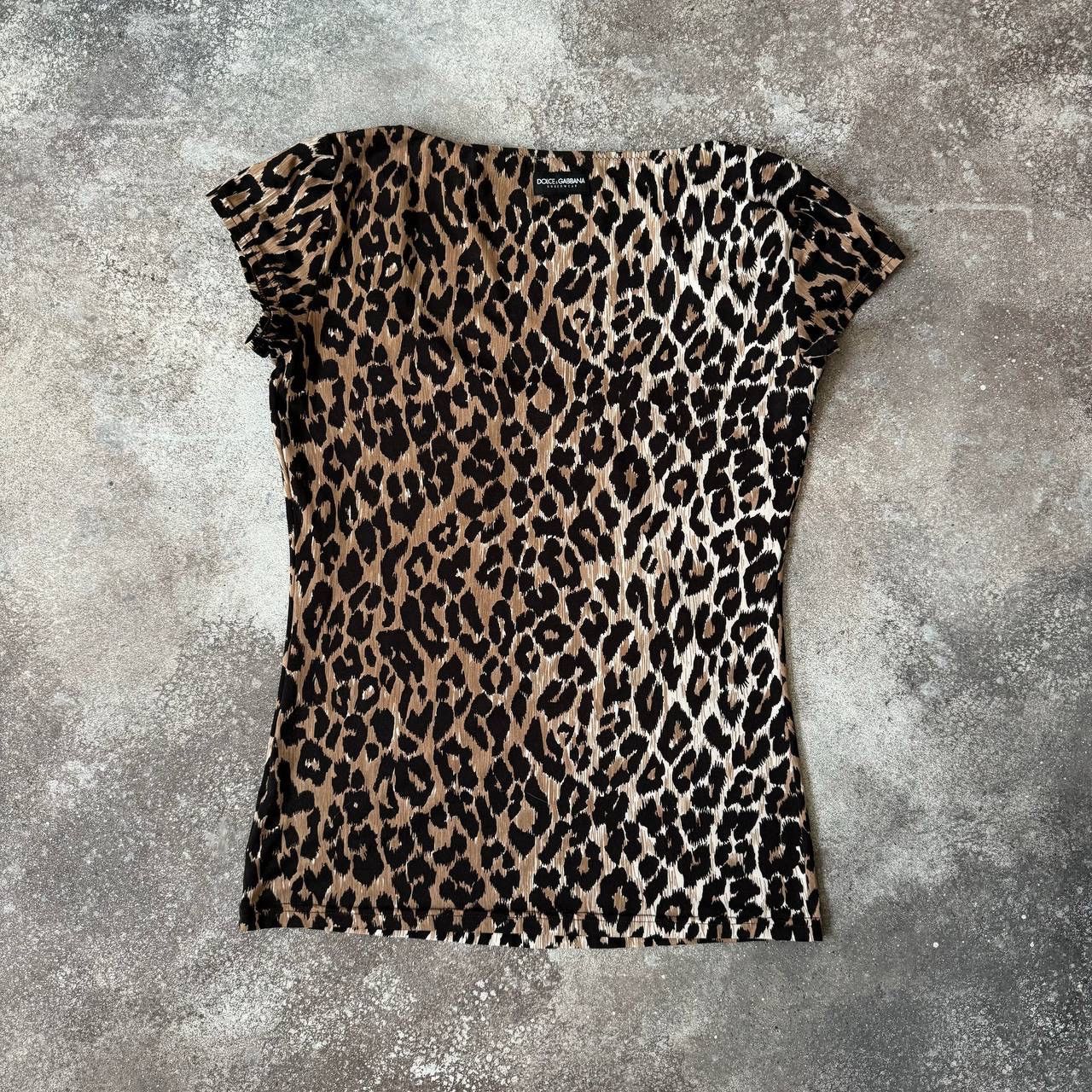 Dolce & Gabbana D&G Dolce & Gabbana Underwear Leopard T-Shirt Size S / US 4 / IT 40 - 7 Thumbnail