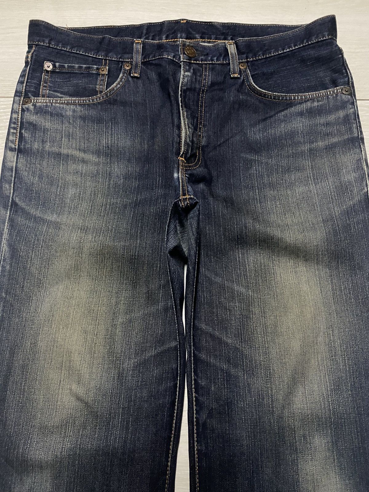 Junya Watanabe Vintage Edwin 503 Mud Wash Distressed Jeans Size US 37 - 4 Thumbnail