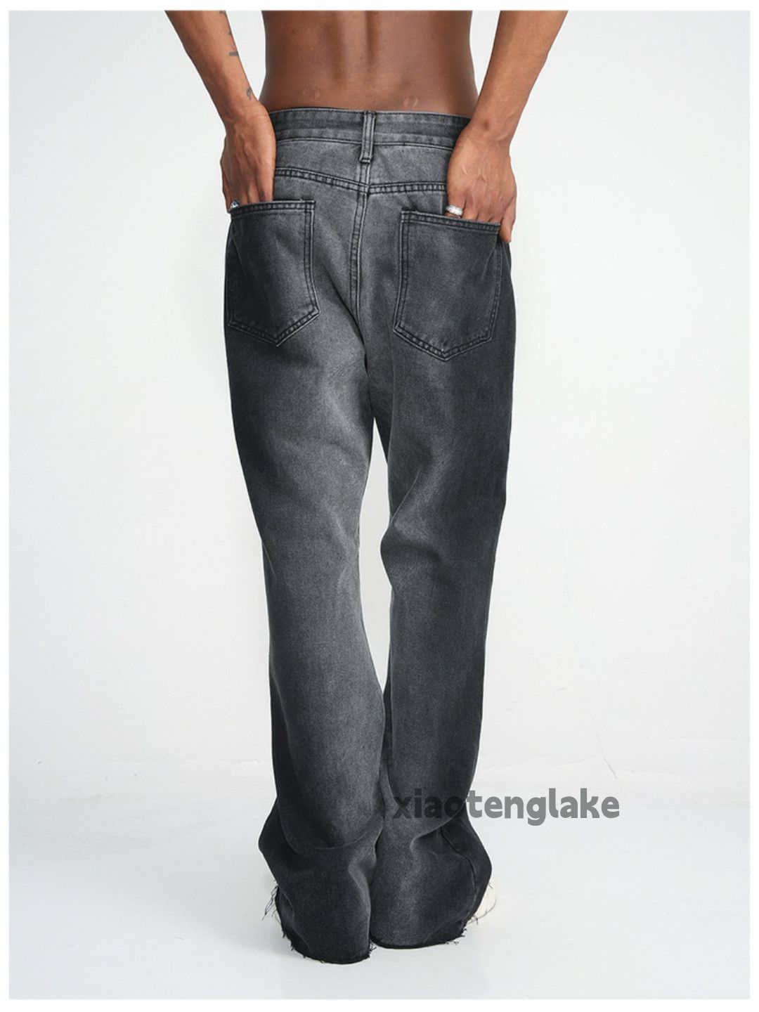 Jean × Vintage washed faded cleanfit yuppie bootcut tie dye jeans Size US 32 / EU 48 - 5 Thumbnail