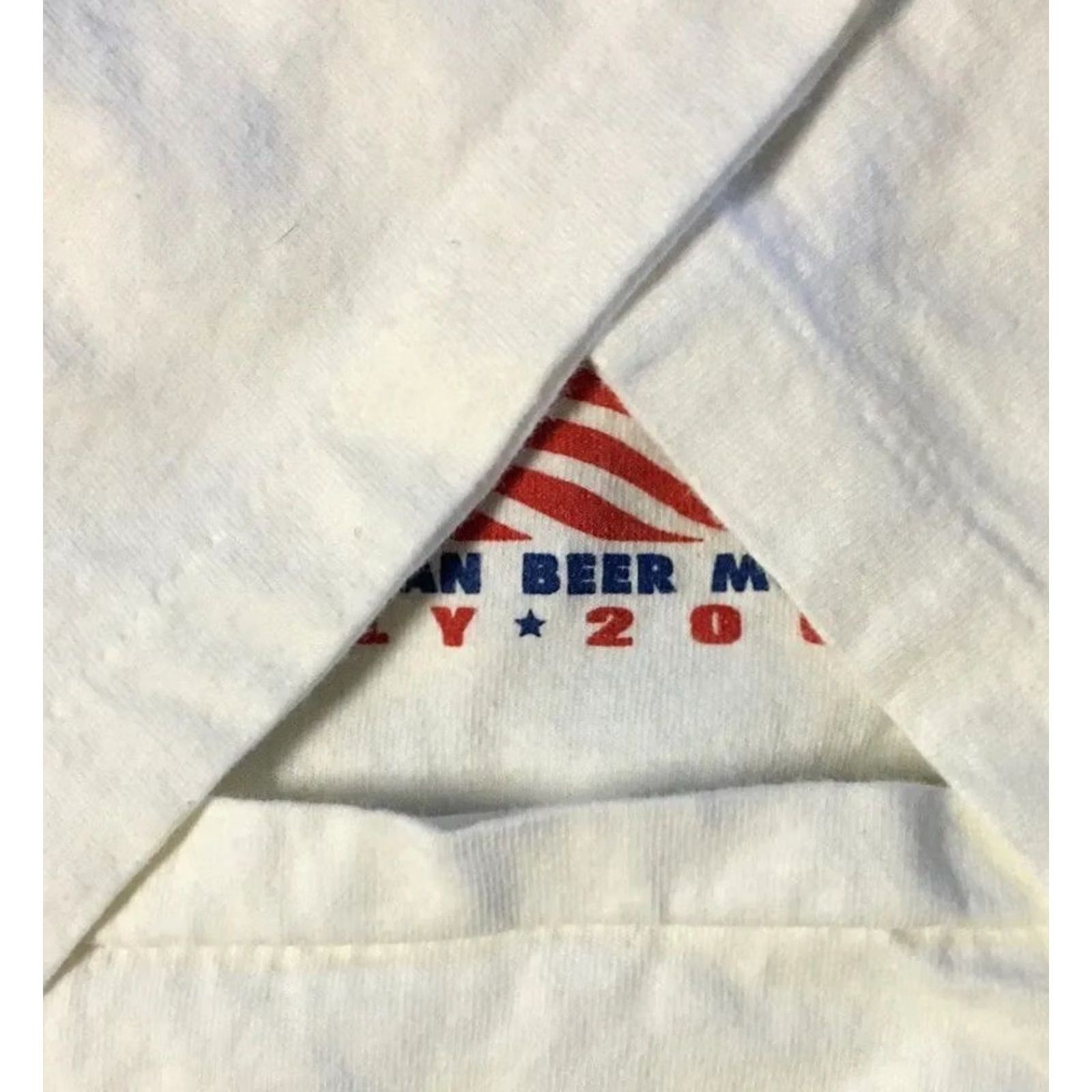 Vintage VINTAGE American Beer Month Shirt S Small White USA Flags Funny Grunge 90s Y2K Arizona Shark Animal Mens Shirts Size US S / EU 44-46 / 1 - 5 Thumbnail