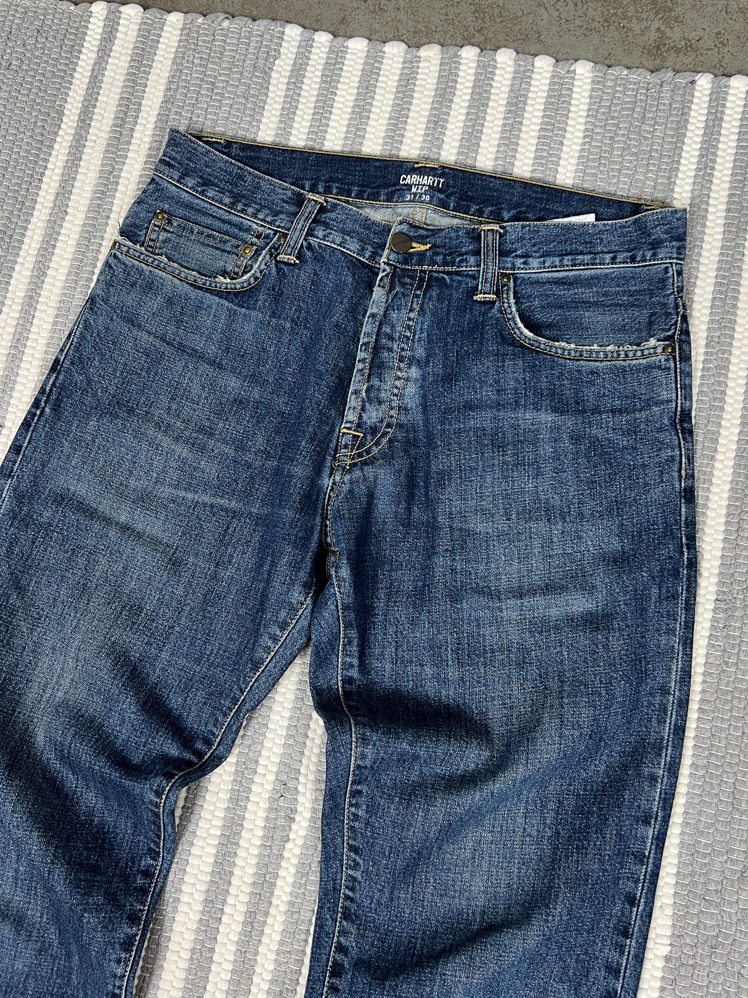 Carhartt Carhartt Blue Denim Pants Jean Size US 31 - 3 Thumbnail