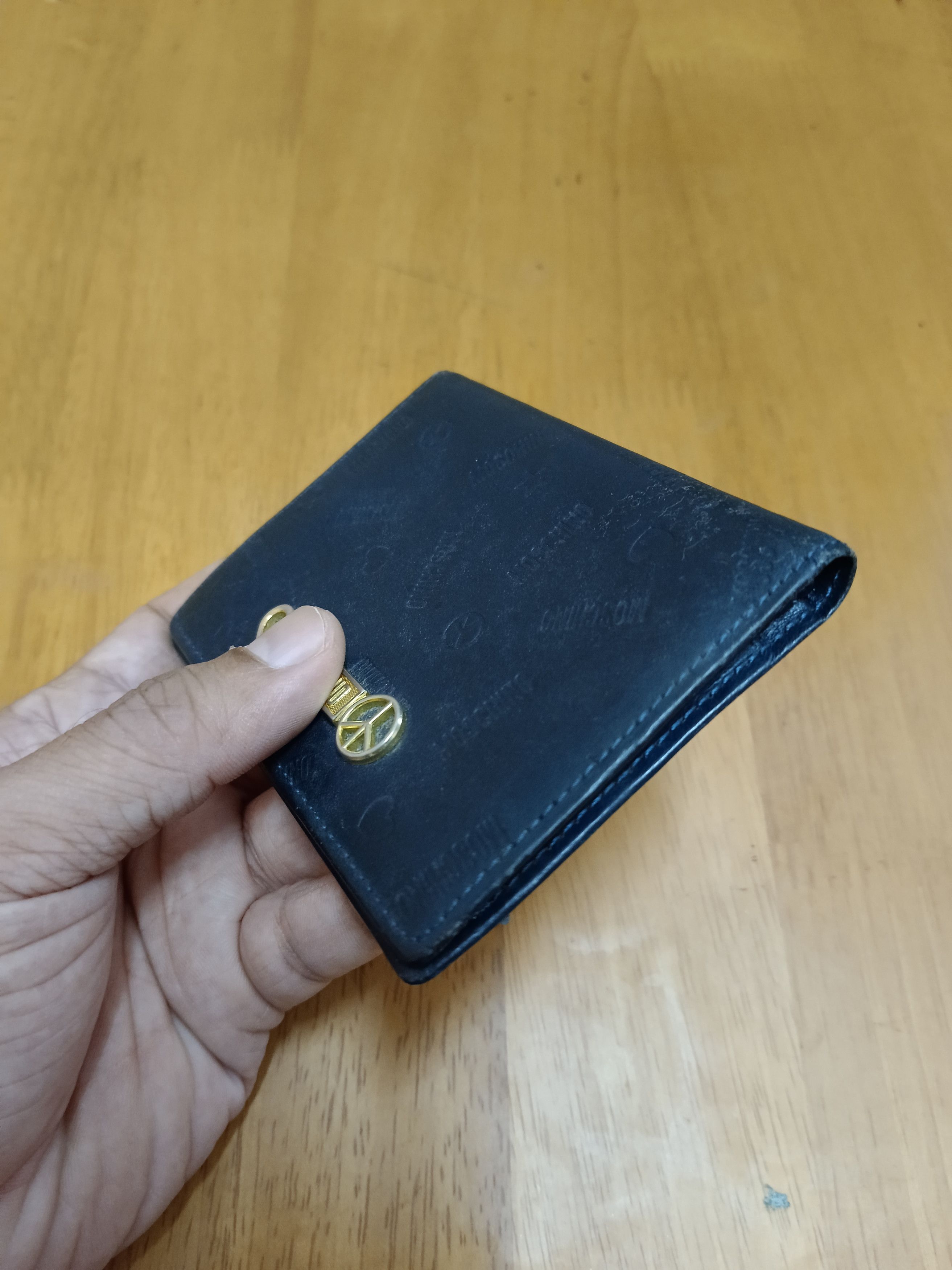 Leather × Moschino MOSCHINO LEATHER CARD HOLDER WALLET Size ONE SIZE - 6 Thumbnail