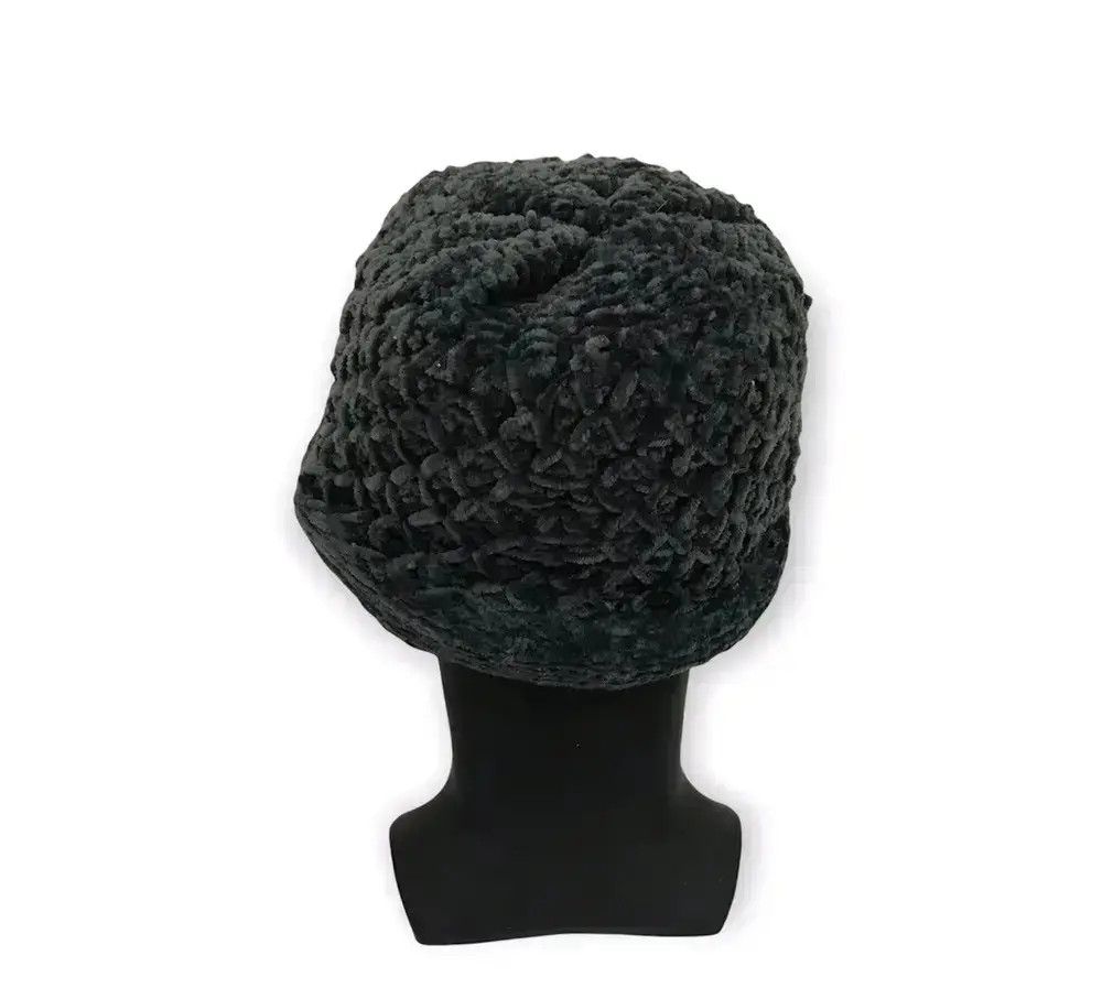 Vintage Japanese Brand Plain Crochet Hat Size ONE SIZE - 4 Thumbnail