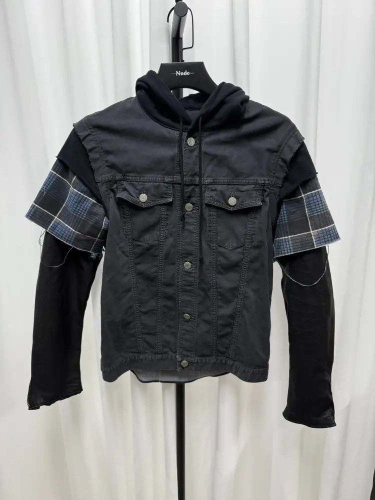 Sz 3 Undercover 12SS Leather Joint Punk Light Jacket