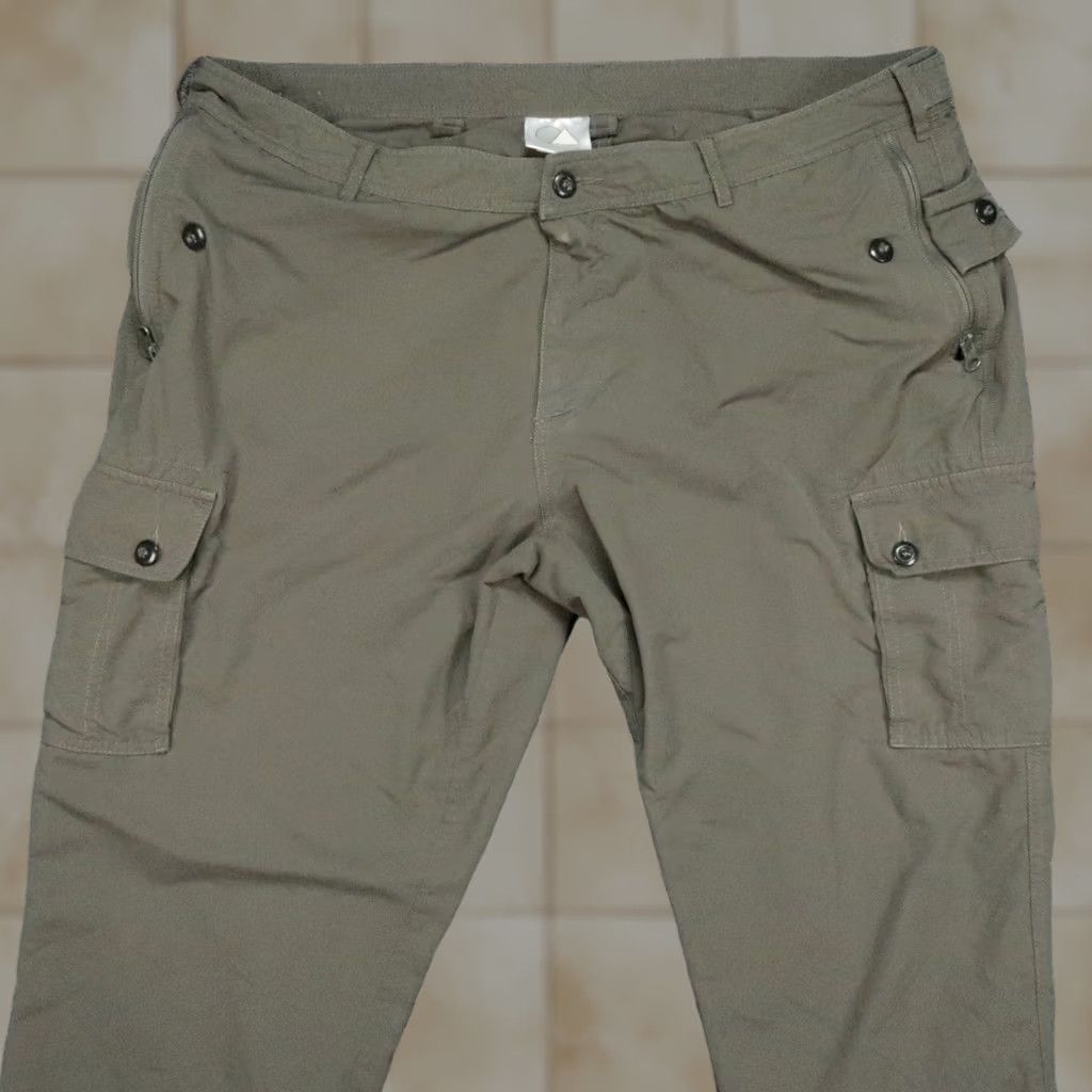 Vintage Clothing Arts Pants Mens 40x30 Green Nylon Cargo Pickpocket Proof Travel Hiking Straight Front Zip Pocketed Chino Casual Workwear 40 Regular Mens Size US 40 / EU 56 - 1 Thumbnail
