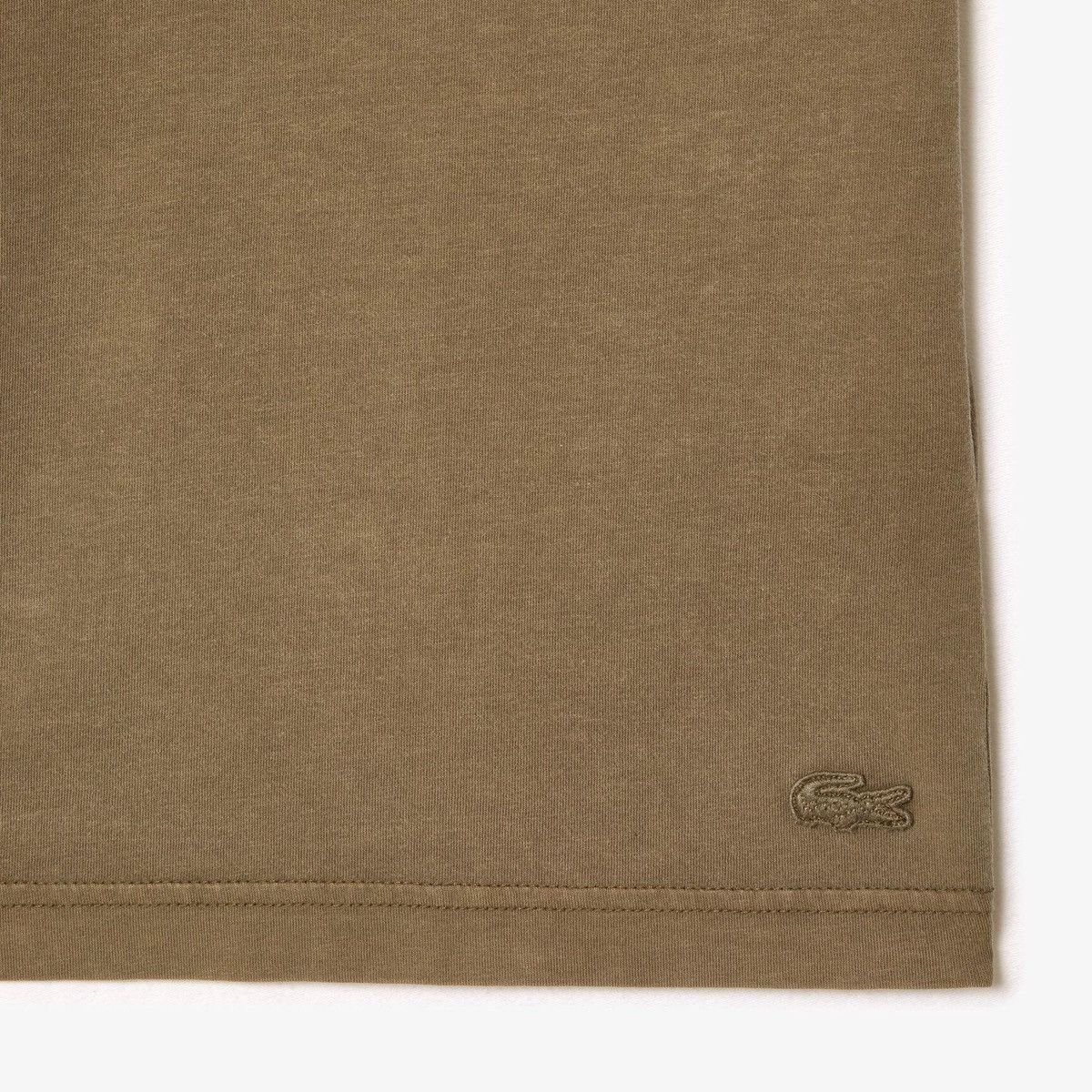 Lacoste Lacoste Loose Fit Embroidered Logo T‑Shirt Khaki Green Y2K Size US XL / EU 56 / 4 - 5 Thumbnail