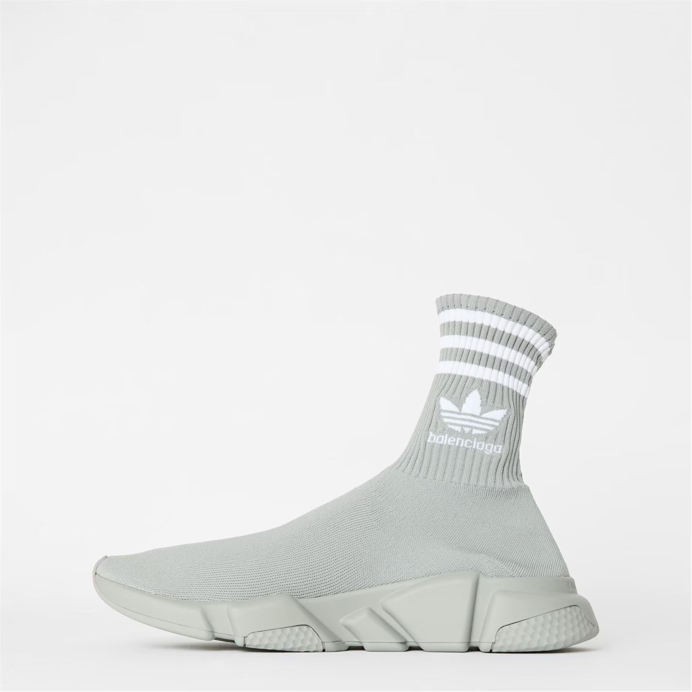 Adidas × Balenciaga o1g2r1mq0226 Speed Trainers In Grey/White Size US 7.5 / EU 40-41 - 2 Thumbnail
