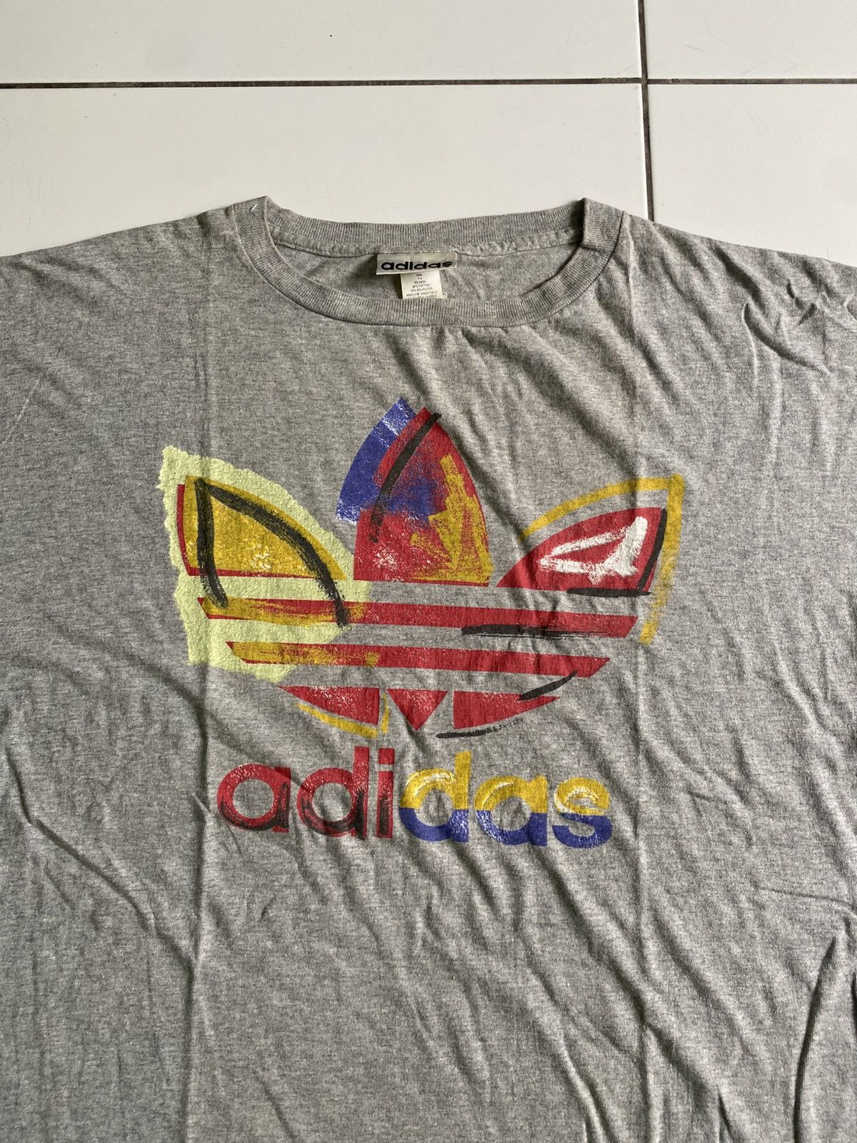 Adidas Vintage Adidas Rainbow oversize Size US XL / EU 56 / 4 - 2 Thumbnail