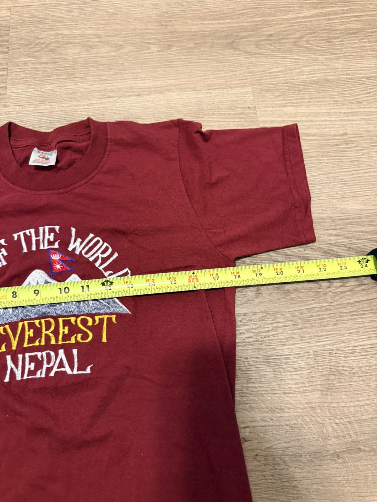 Other Wine red embroidered Mt. Everest shirt Size US XS / EU 42 / 0 - 5 Thumbnail