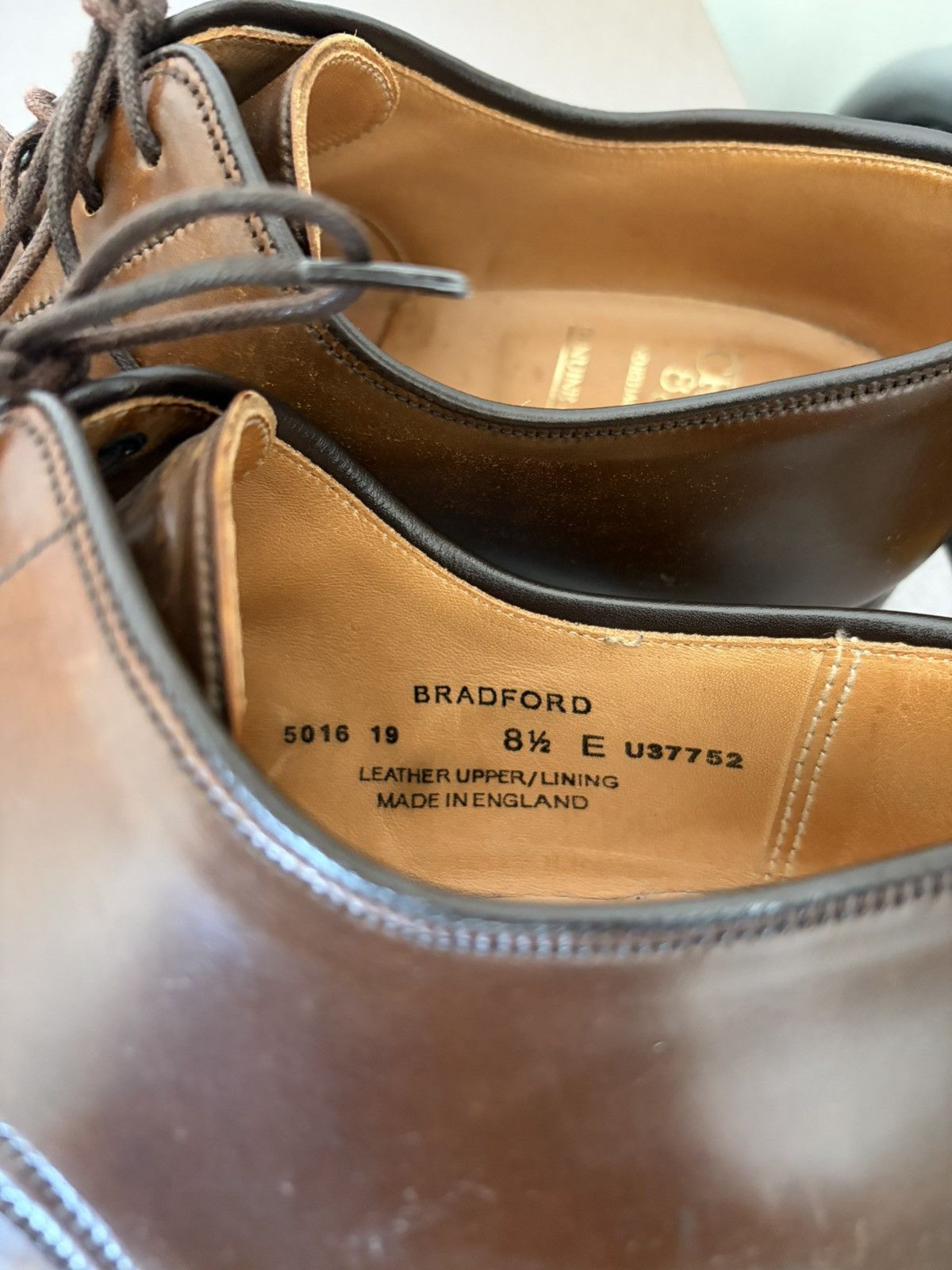 Crockett & Jones Crockett & Jones Bradford Derby Dark Brown Cordovan Size US 8.5 / EU 41-42 - 7 Thumbnail