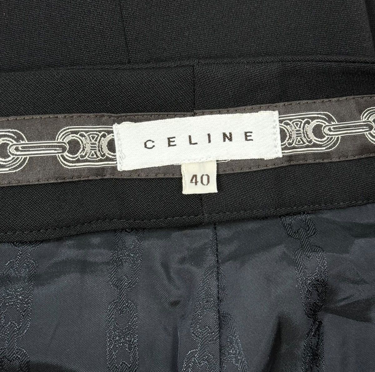 Celine Celine Paris Wool-Nylon Dress Pants size 40 Size 27" / US 4 / IT 40 - 10 Thumbnail