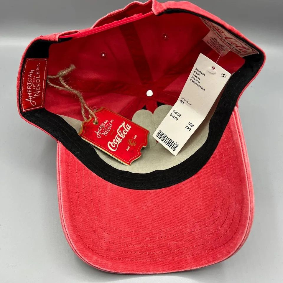 American Needle Coca Cola Coke Hat Men Washed American Needle Snap Back Cap Size ONE SIZE - 4 Thumbnail