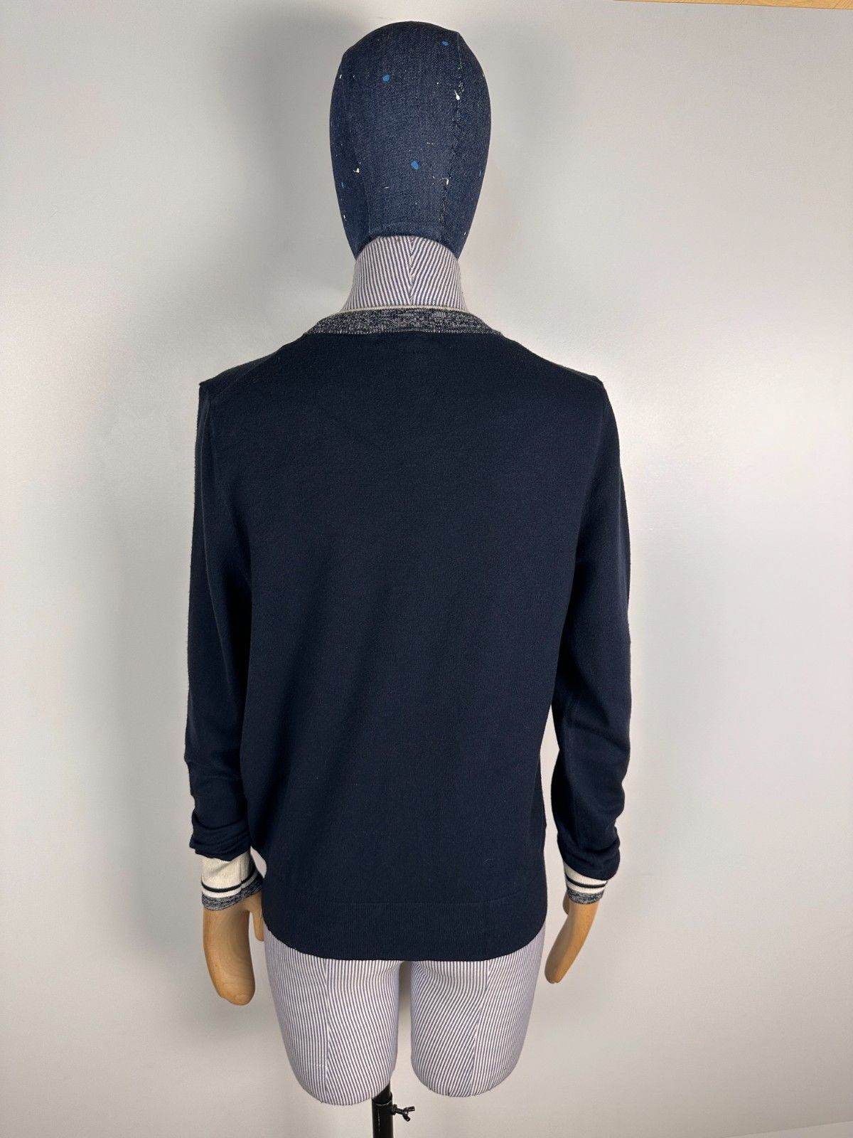 Reiss Reiss Bella Tipped and Cuffed Jumper Sweater Navy Size M Size M / US 6-8 / IT 42-44 - 5 Thumbnail
