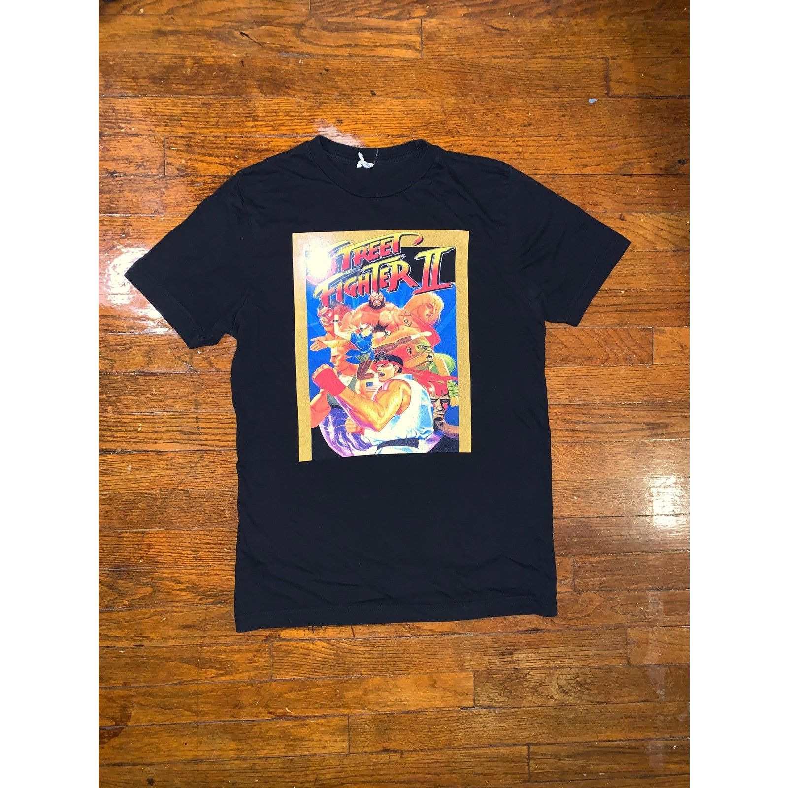 Street Fighter Street Fighter II Graphic T Shirt Medium Black Arcade Capcom Size US M / EU 48-50 / 2 - 2 Thumbnail