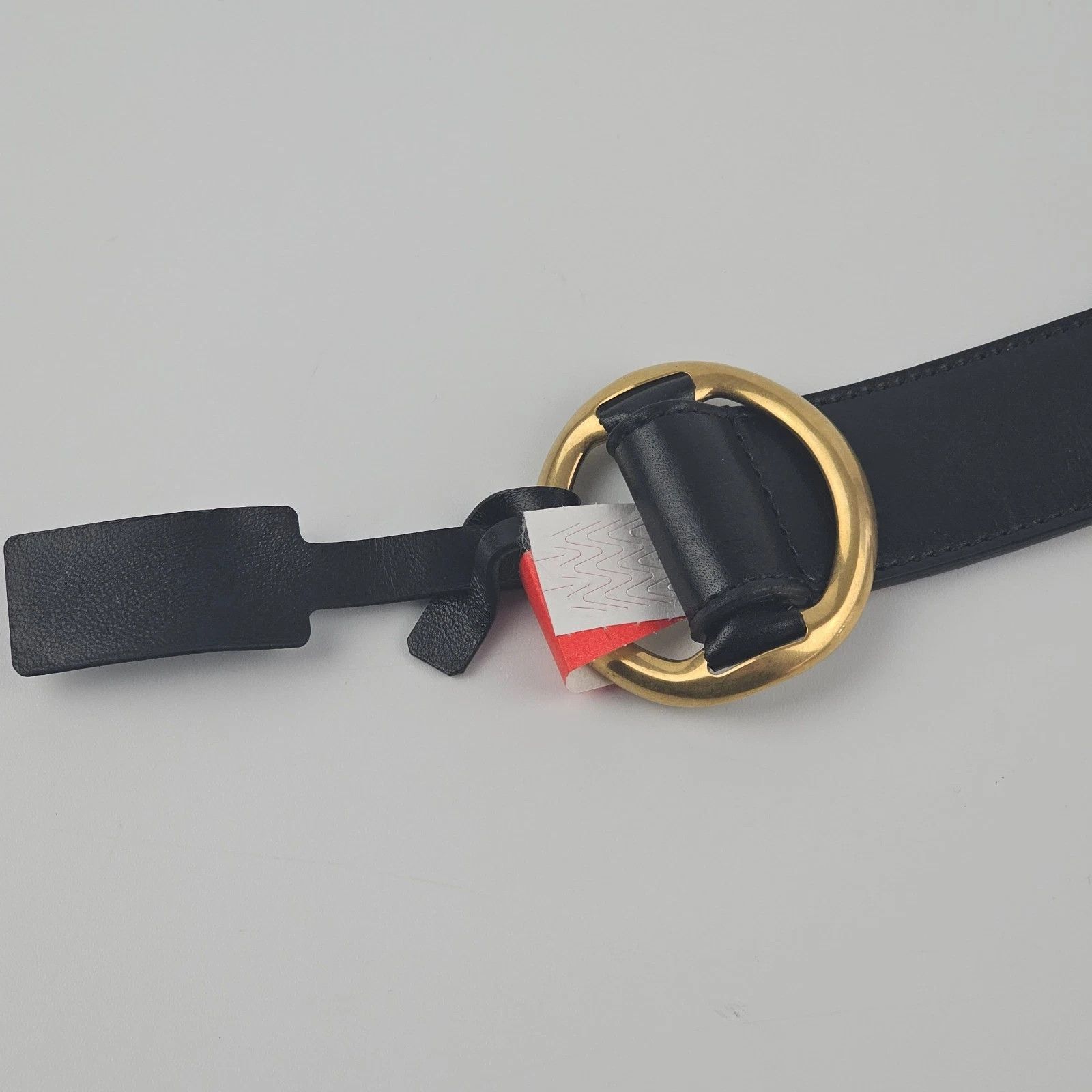 SAINT LAURENT Black Smooth Leather Belt New & Authentic