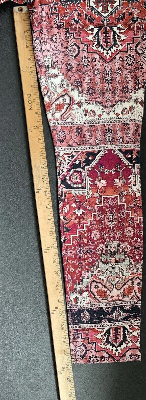 7 For All Mankind 7 For All Mankind Ankle Skinny Pants Multicolor Tribal Size 29" - 5 Thumbnail