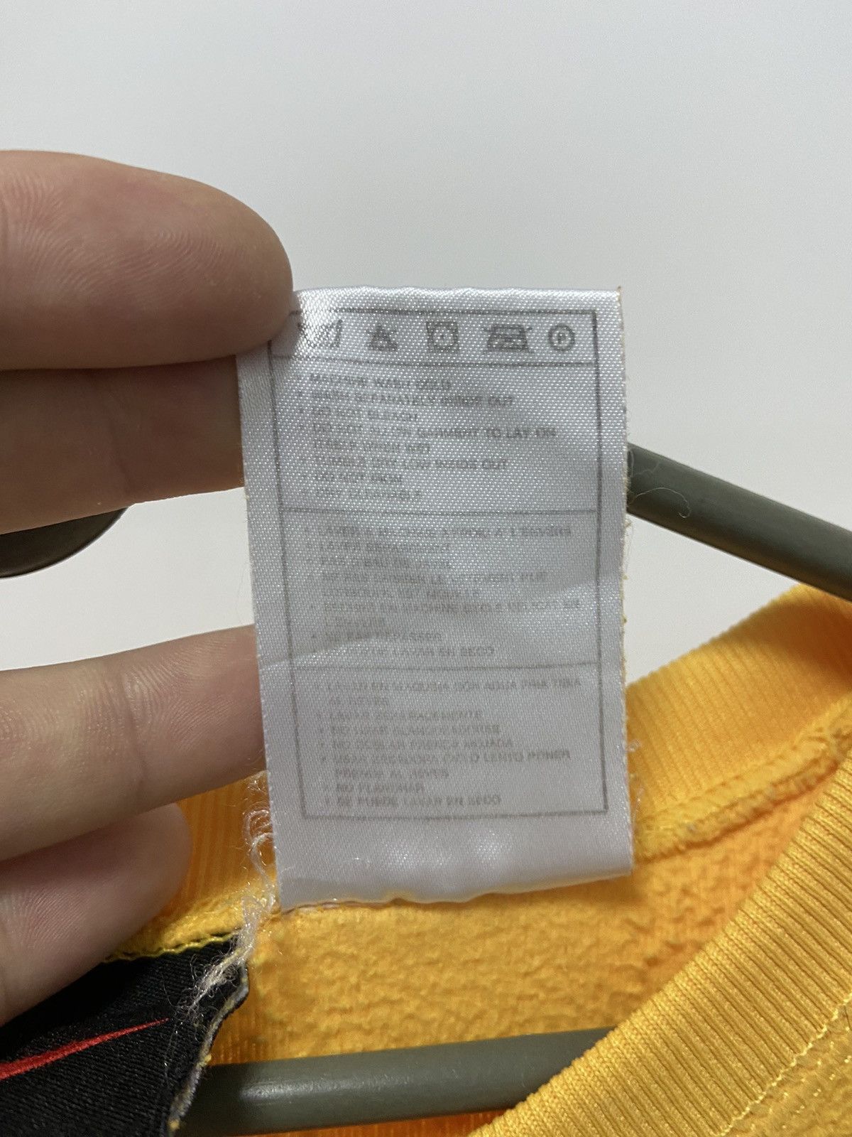 Nike × Vintage Nike Sweatshirt Vintage Fleece Small Swoosh Yellow Size US XL / EU 56 / 4 - 6 Thumbnail