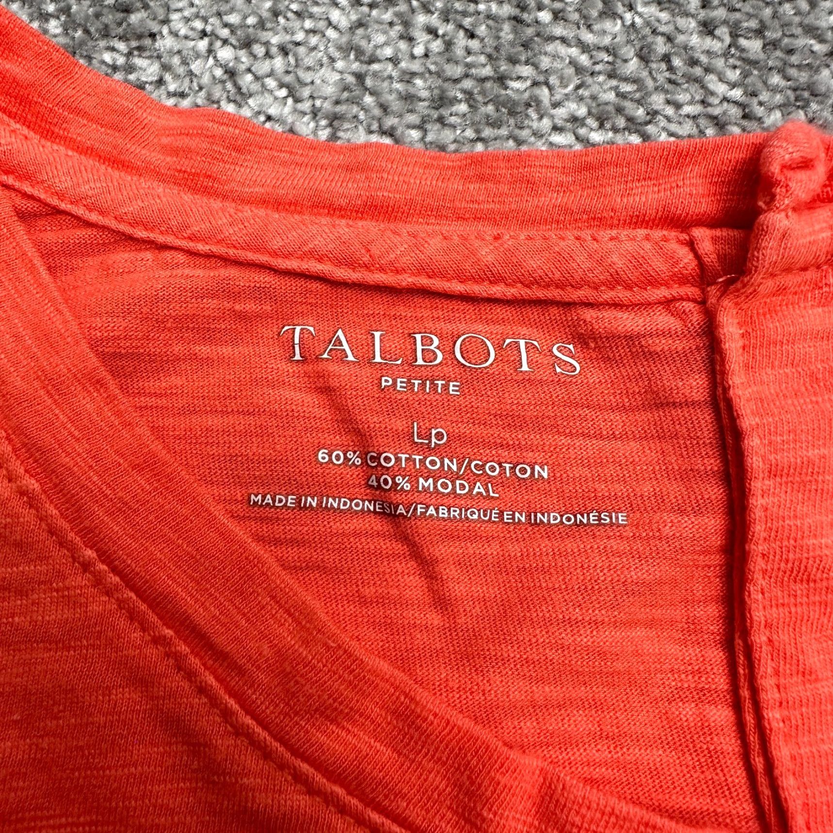 Talbots Talbots Petite T-Shirt Shirt Womens L Orange Round Neck Short Sleeve Basic Everyday Casual Size L / US 10 / IT 46 - 5 Thumbnail