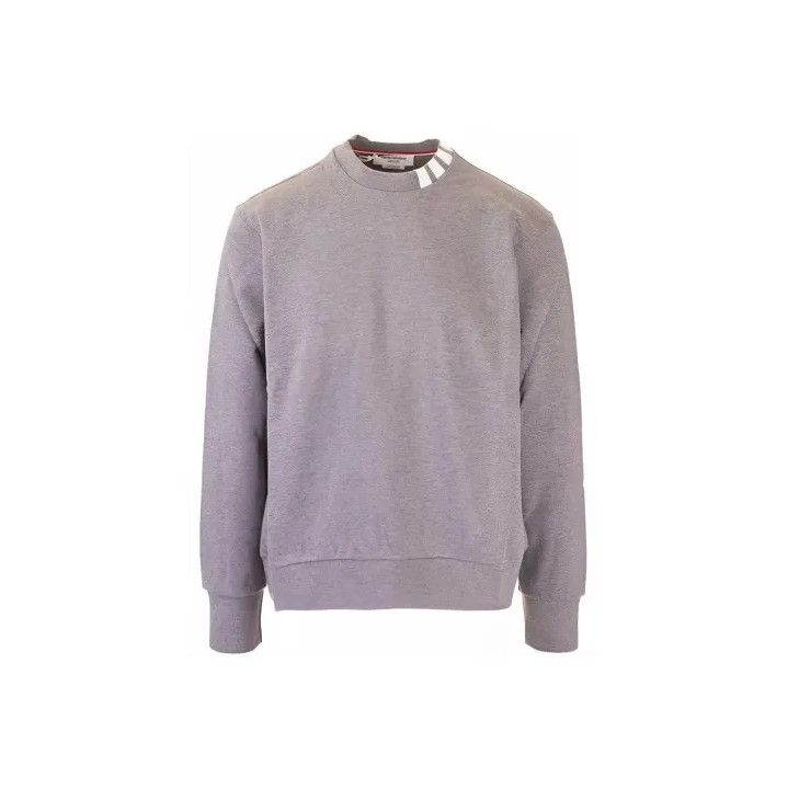 Thom Browne Thom Browne Gray Striped Casual Sweatshirt for Men Size US M / EU 48-50 / 2 - 1 Thumbnail