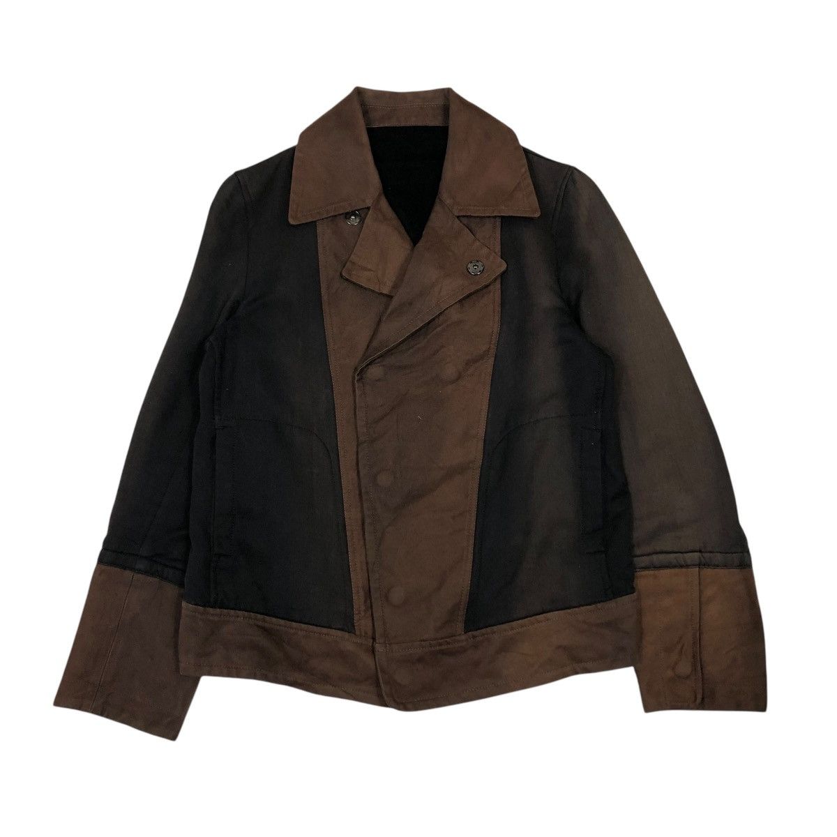 Japanese Brand 🔥VINTAGE BIKER JACKET DOUBLE COLLAR AAOW ISSEY MIYAKE Size M / US 6-8 / IT 42-44 - 1 Thumbnail