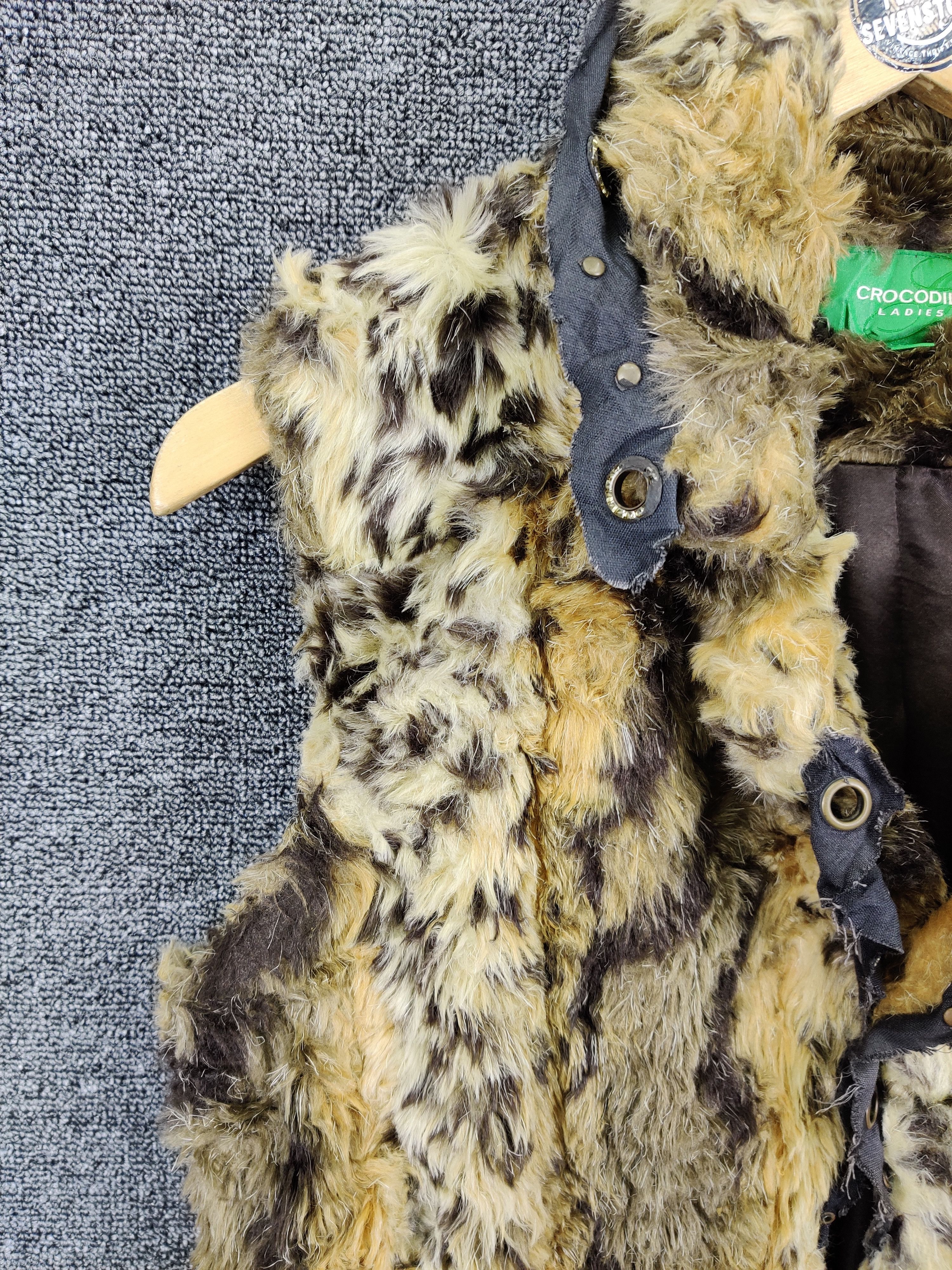 Japanese Brand Vintage Crocodile Ladies Leopard Faux Fur Vest Size US M / EU 48-50 / 2 - 4 Thumbnail