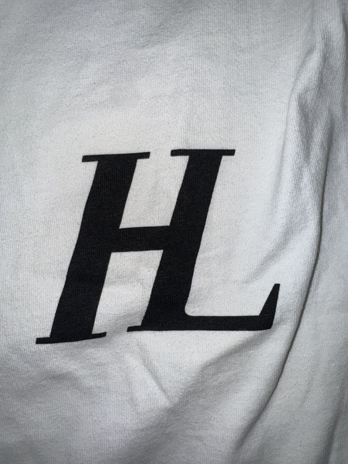 Helmut Lang Helmut Lang Little Short Sleeve HL Logo Tee White Size US M / EU 48-50 / 2 - 3 Thumbnail