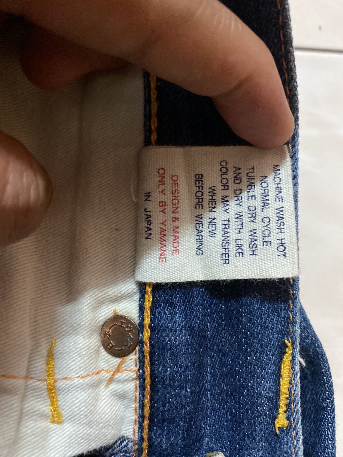 Evisu Evisu Yellow Daicock Denim Jeans Size US 30 / EU 46 - 17 Thumbnail