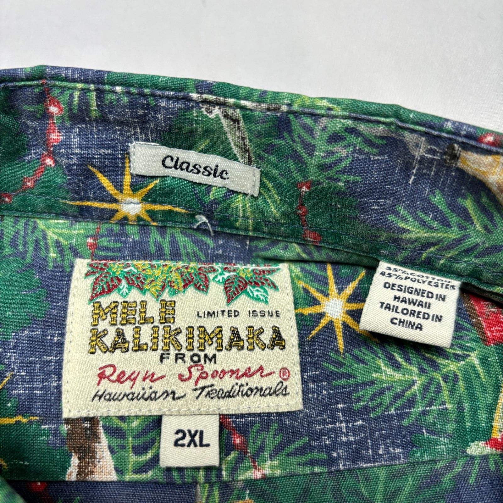Reyn Spooner Reyn Spooner Mele Kalikimaka Reverse Print Aloha Shirt 2XL Size US XXL / EU 58 / 5 - 5 Thumbnail