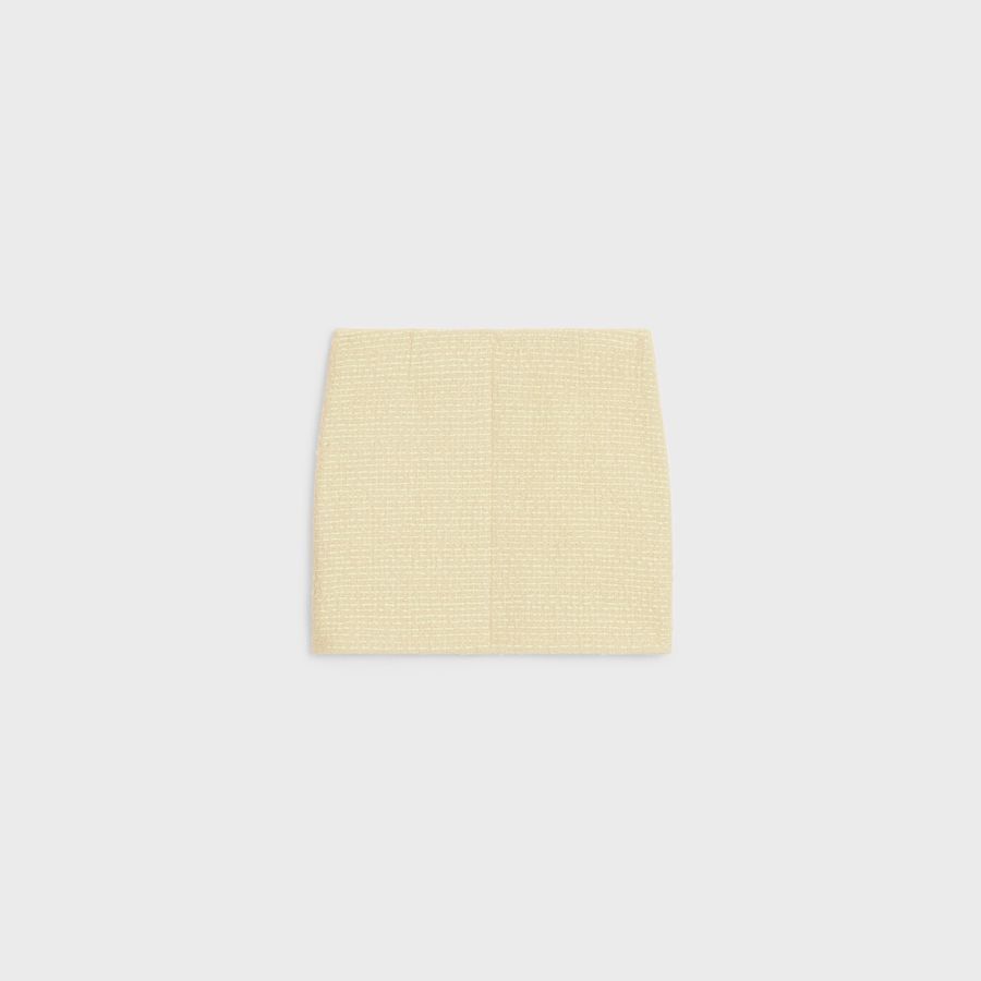 Celine o1loc1c1124 Skirts in Cream Size 36" / US 14 / IT 50 - 2 Thumbnail