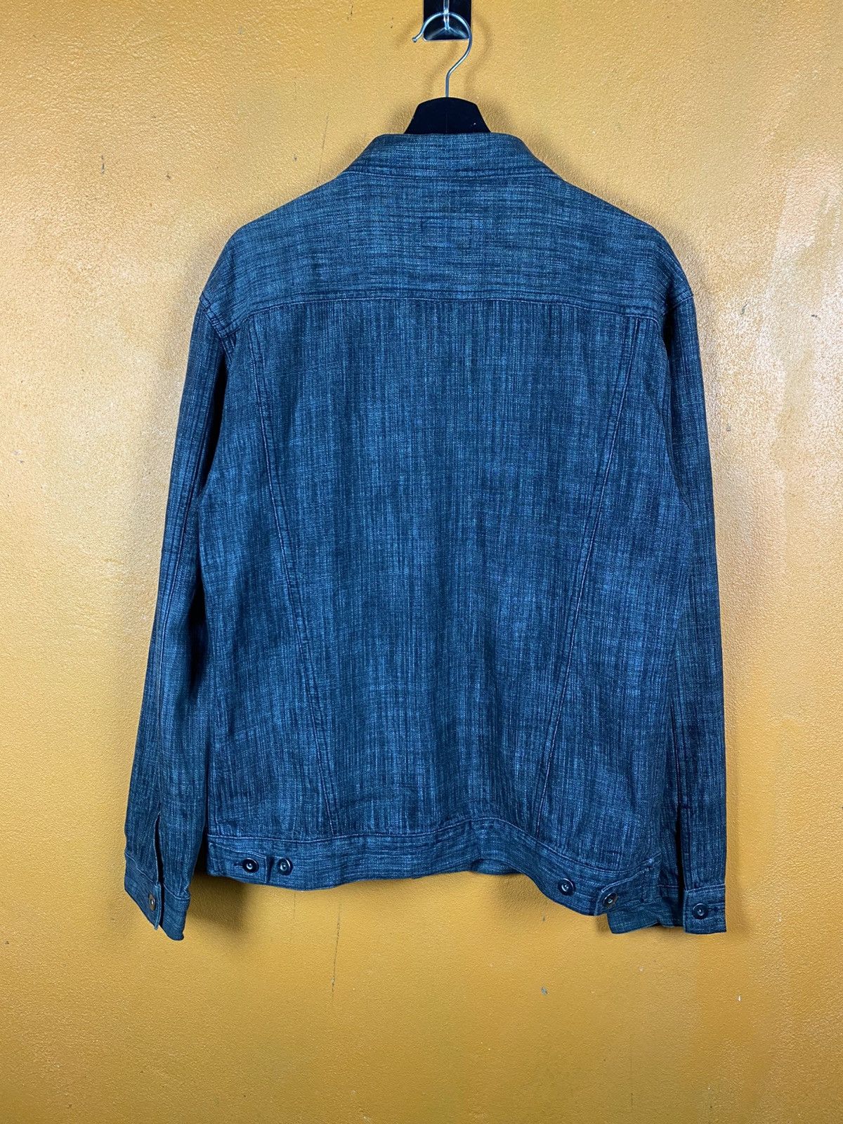 Japanese Brand RESHAM Japanese Style Denim Jacket Workwear Trucker Jacket Size US L / EU 52-54 / 3 - 11 Thumbnail