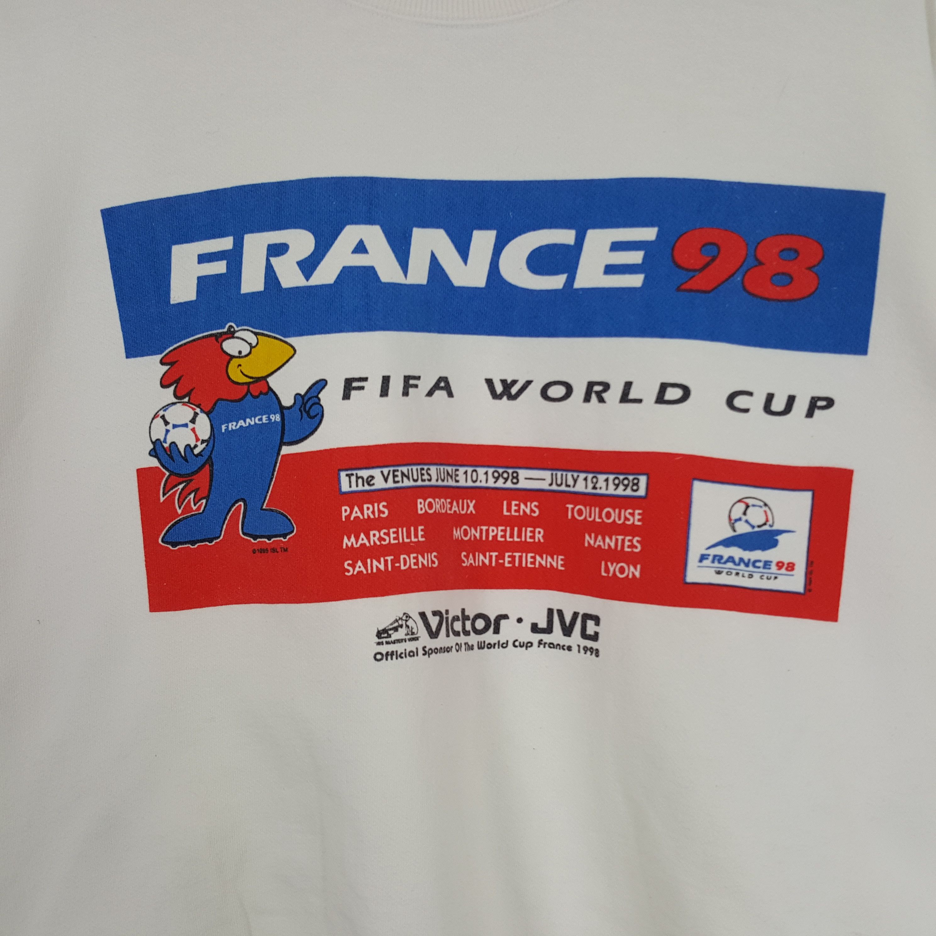 Vintage Vintage Fifa World Cup France 98 Sport Style Sweatshirt Size US L / EU 52-54 / 3 - 2 Thumbnail
