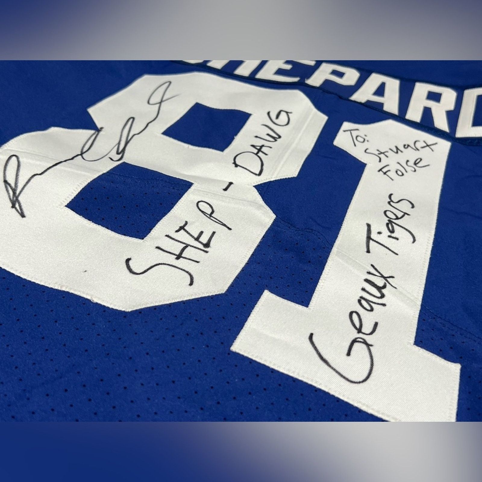 Nike Russell Shepard Game Used Worn Jersey GIANTS WR SIGNED RARE Size US M / EU 48-50 / 2 - 3 Thumbnail